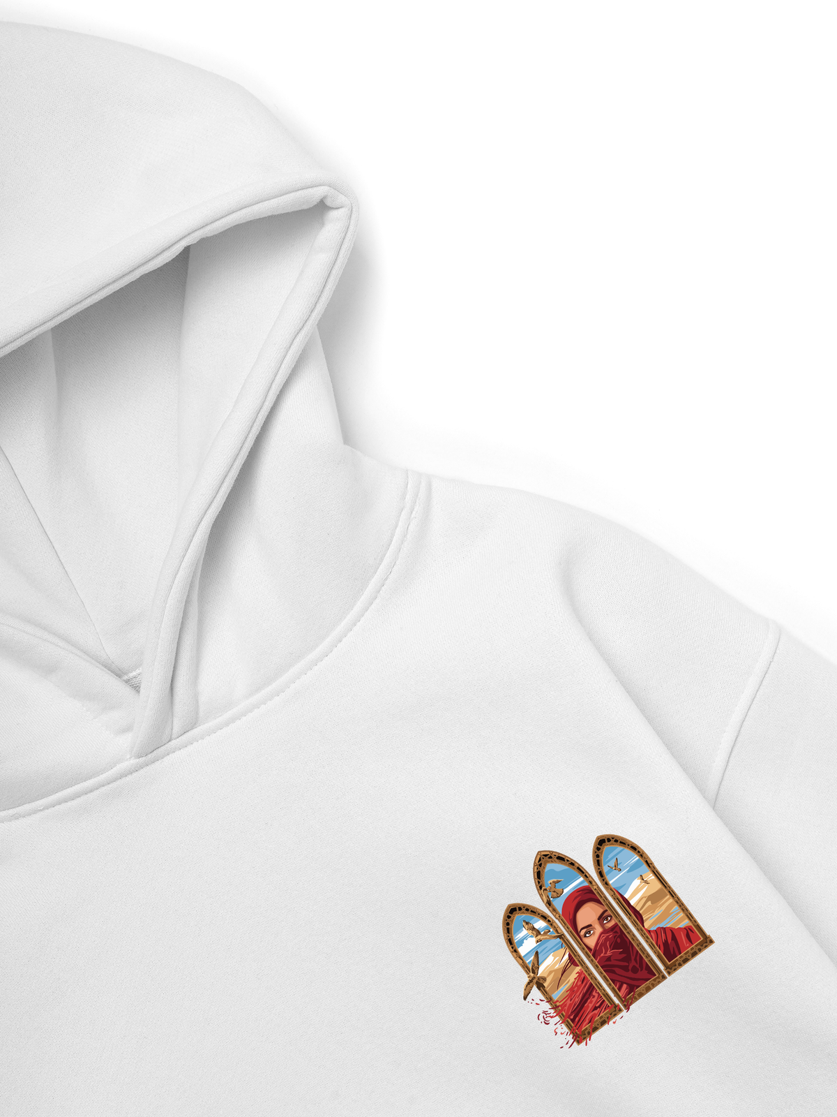 Áo Hoodie Nỉ Hai Da Desert Gaze