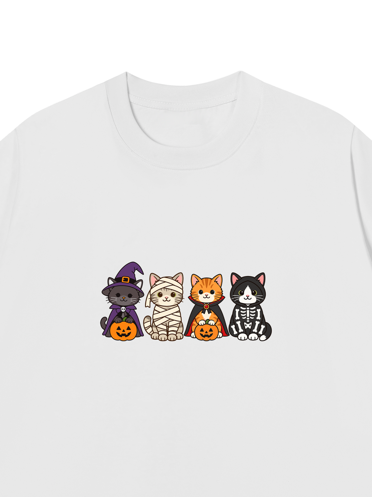 Áo Thun Relaxed Fit Cute Monster Cats