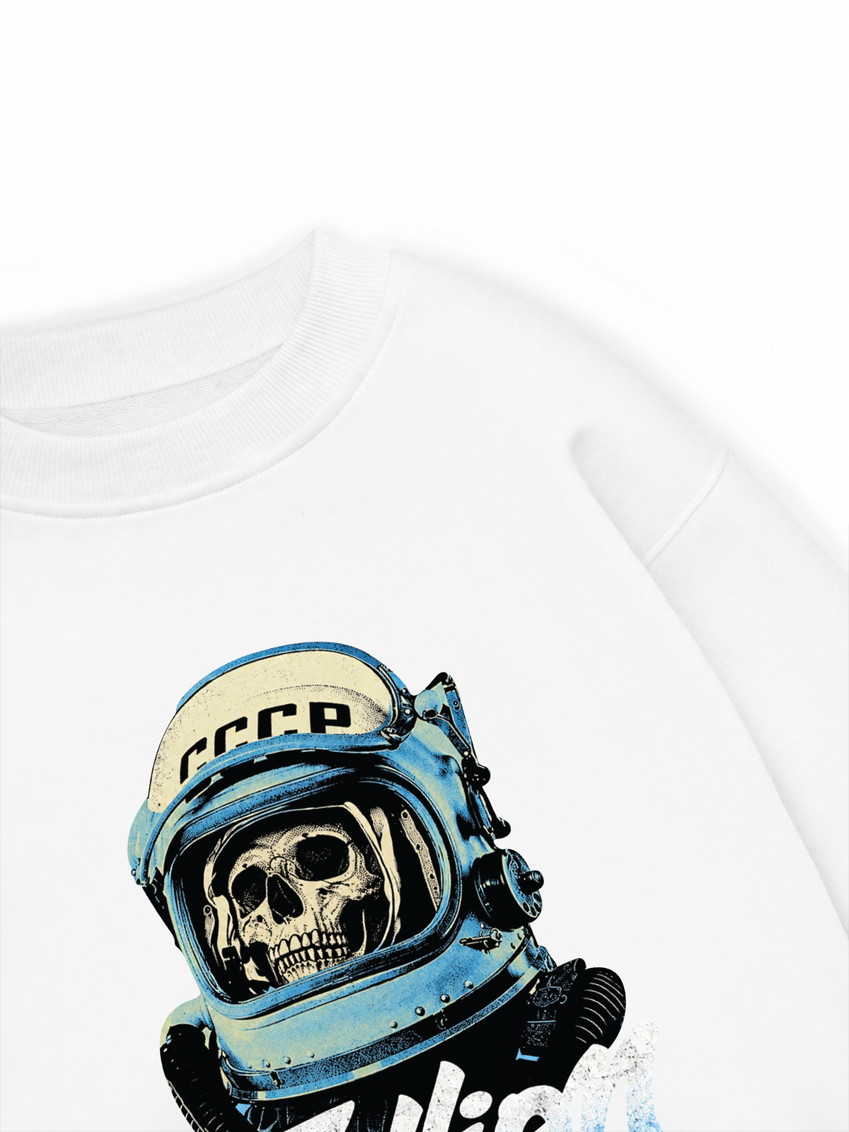 Áo Sweater Nỉ Hai Da Skull Cosmonaut