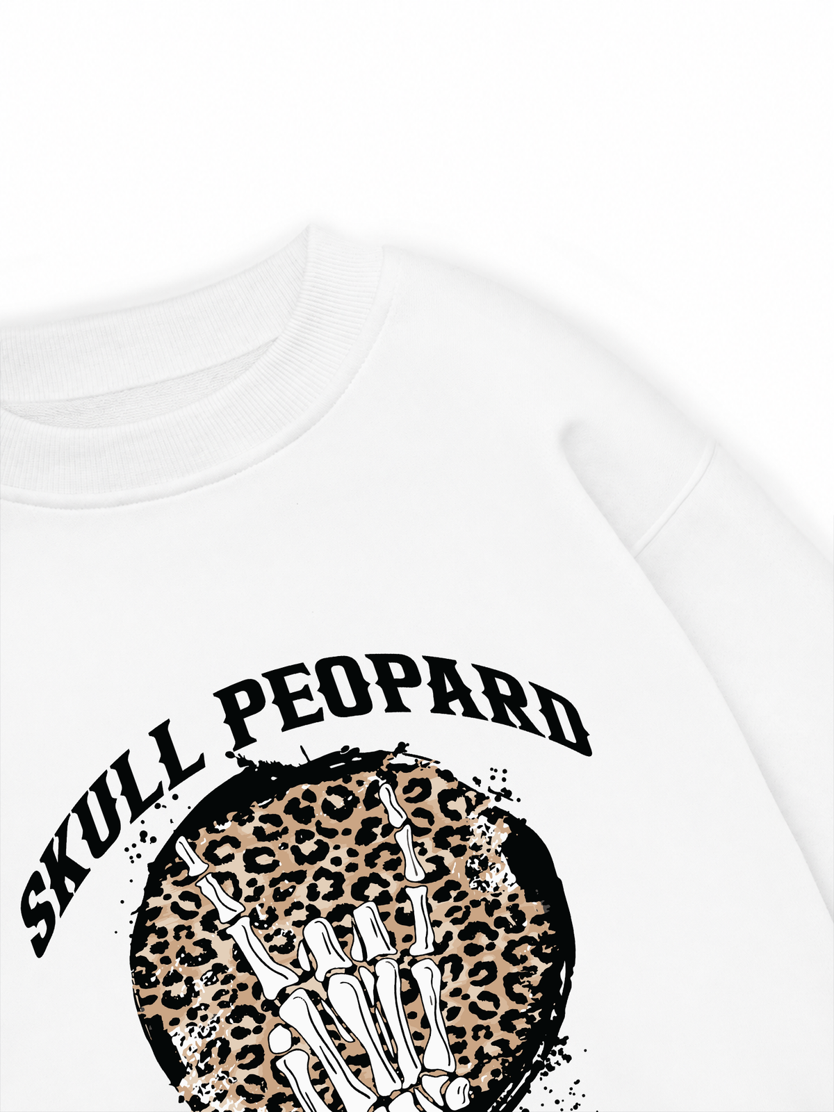 Áo Sweater Nỉ Hai Da Skull Leopard