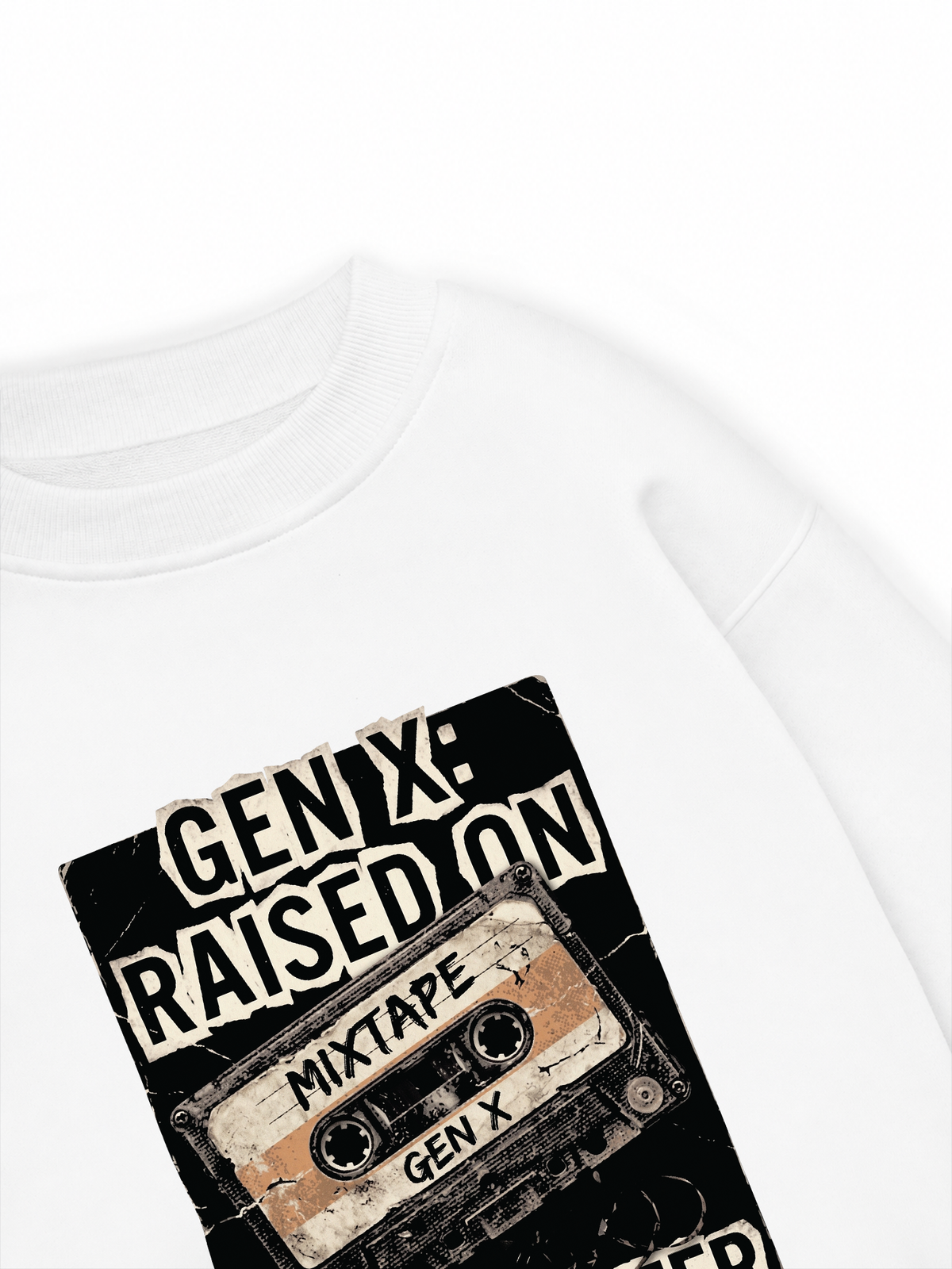 Áo Sweater Nỉ Hai Da Gen X Raised On