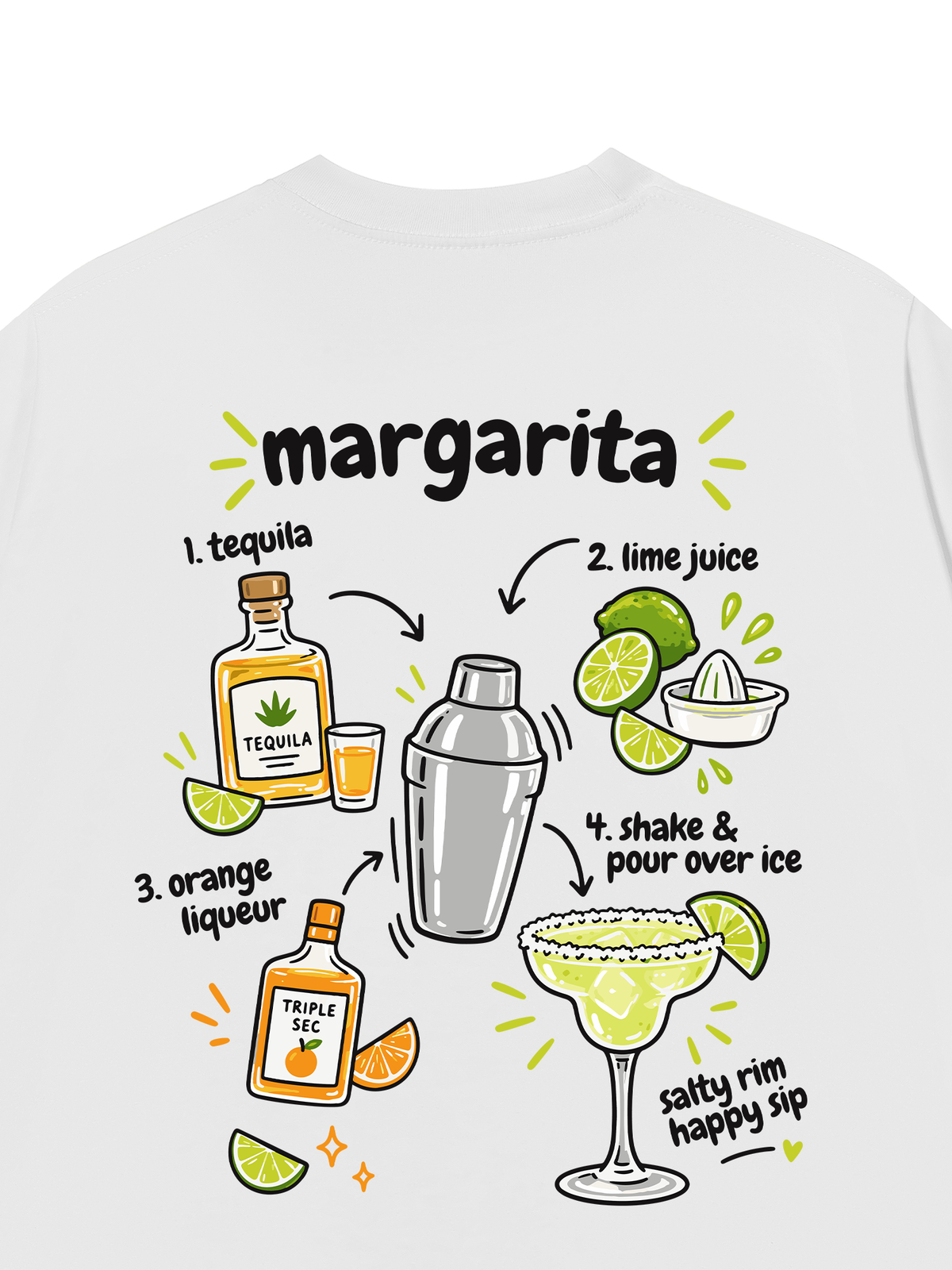 Áo Thun Relaxed Fit Margarita Happy Sip