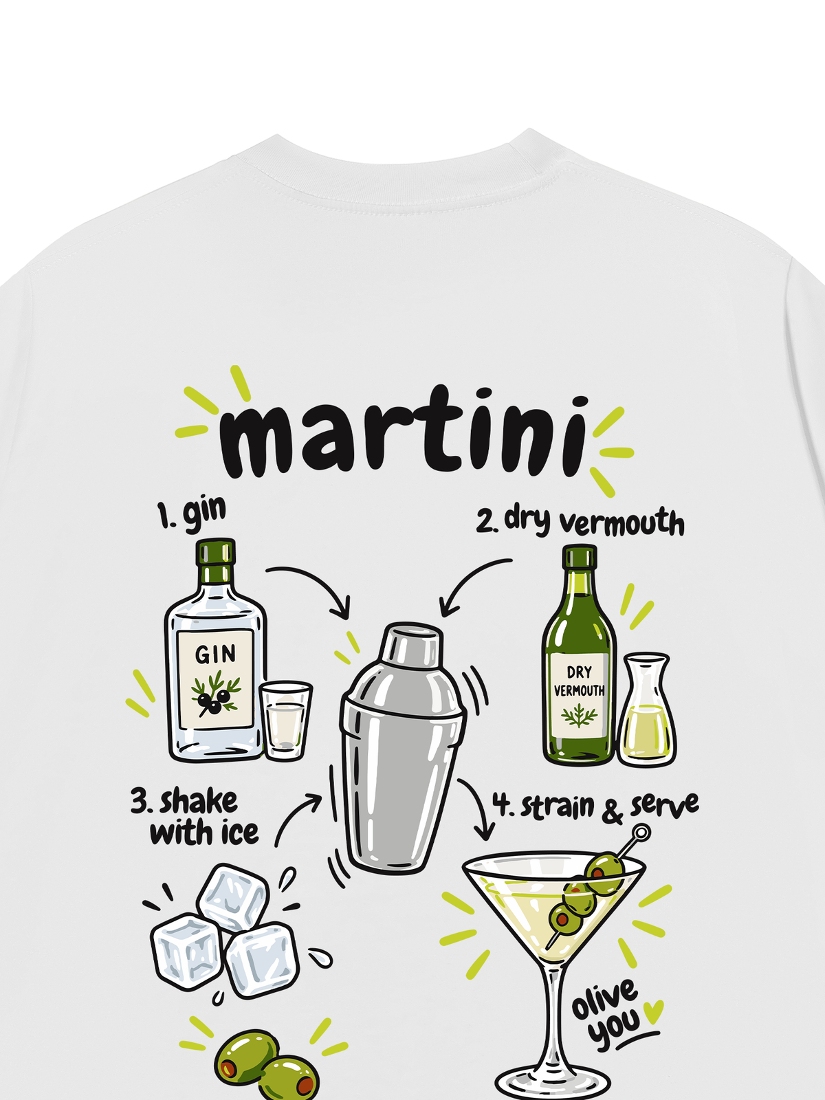 Áo Thun Relaxed Fit Martini Olive You