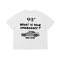 Áo Thun Boxy Car What Is Your Emergency