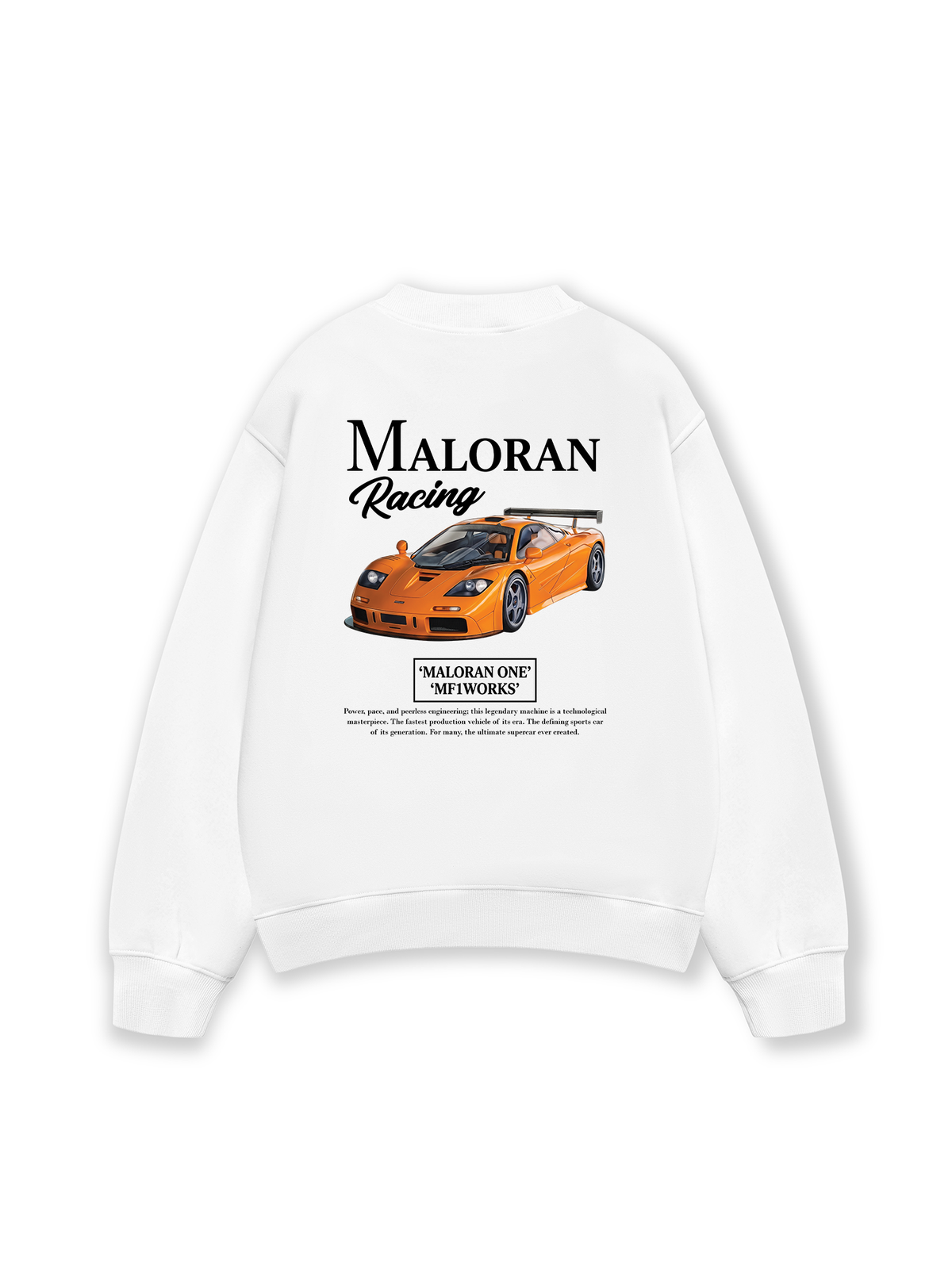 Áo Sweater Nỉ Hai Da Car Maloran Racing
