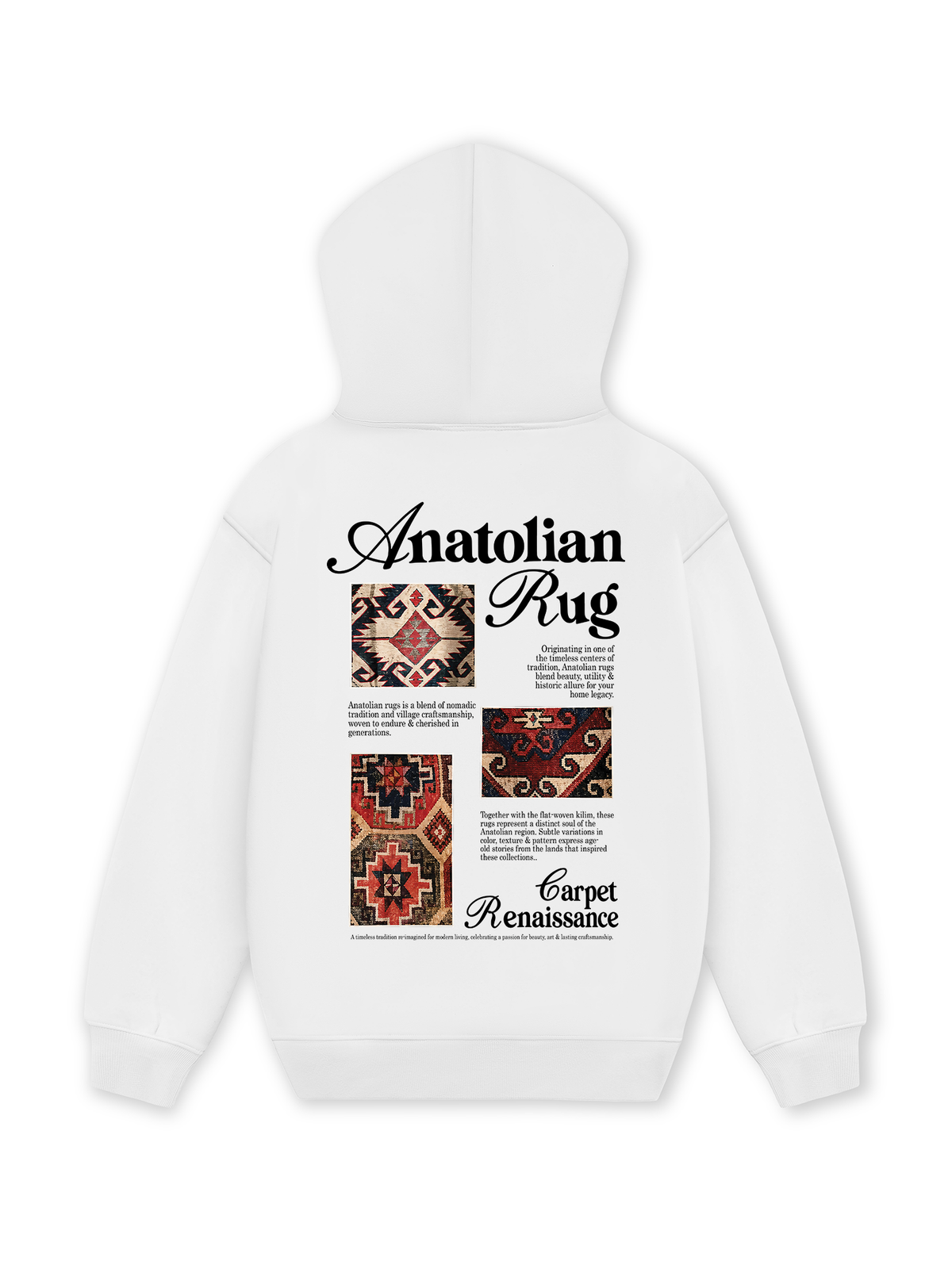 Áo Hoodie Nỉ Hai Da  Anatolian Rug