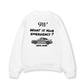 Áo Sweater Nỉ Hai Da Car What Is Your Emergency