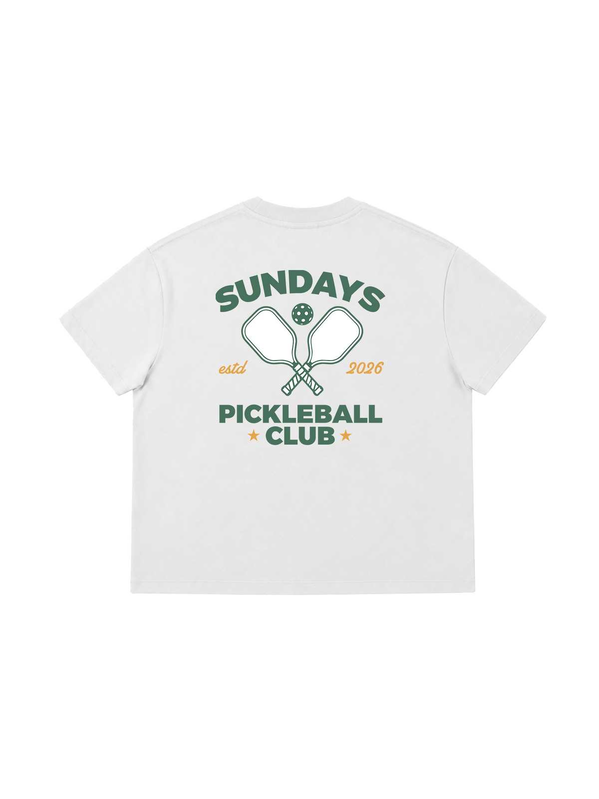 Áo Thun Boxy Sundays Pickleball Club