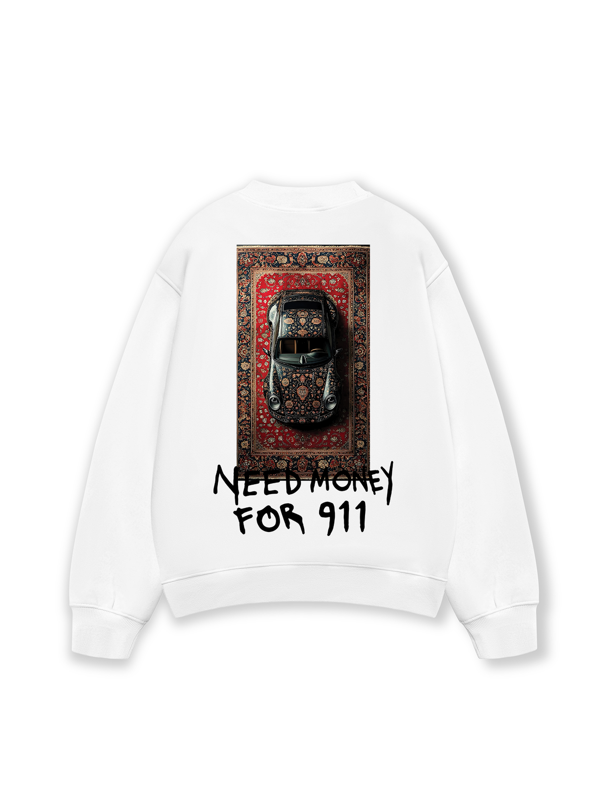 Áo Sweater Nỉ Hai Da Need Money For 911