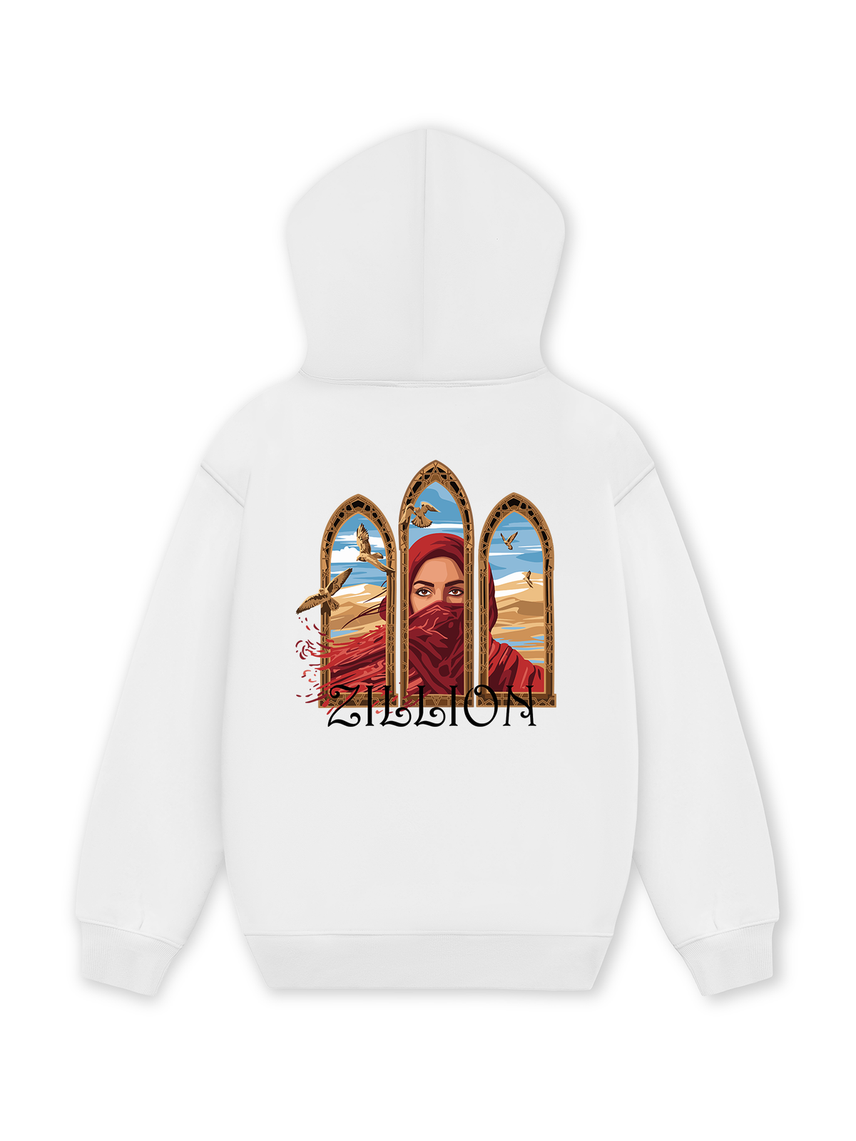 Áo Hoodie Nỉ Hai Da Desert Gaze