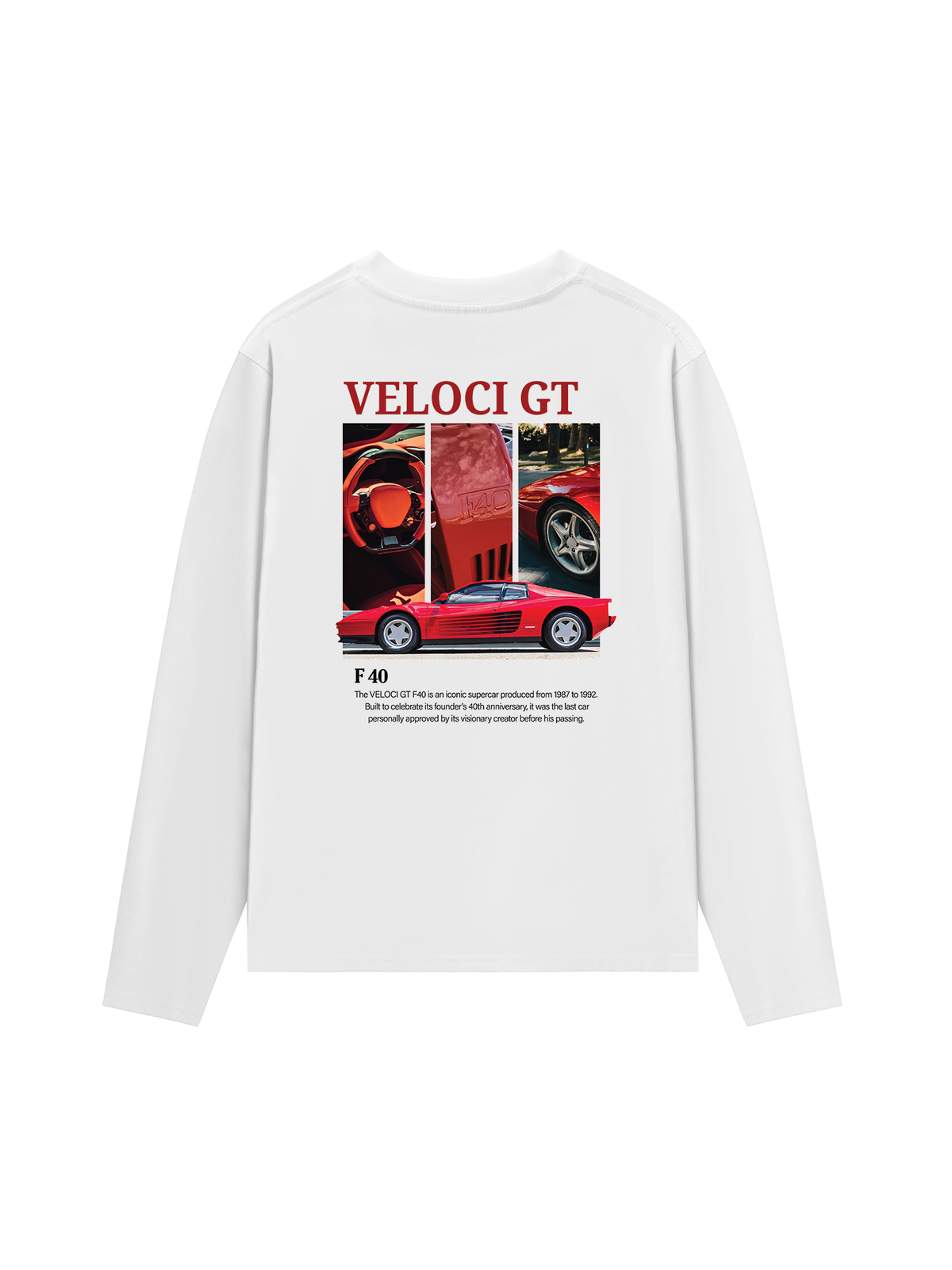 Áo Thun Dài Tay Car Veloci GT F40