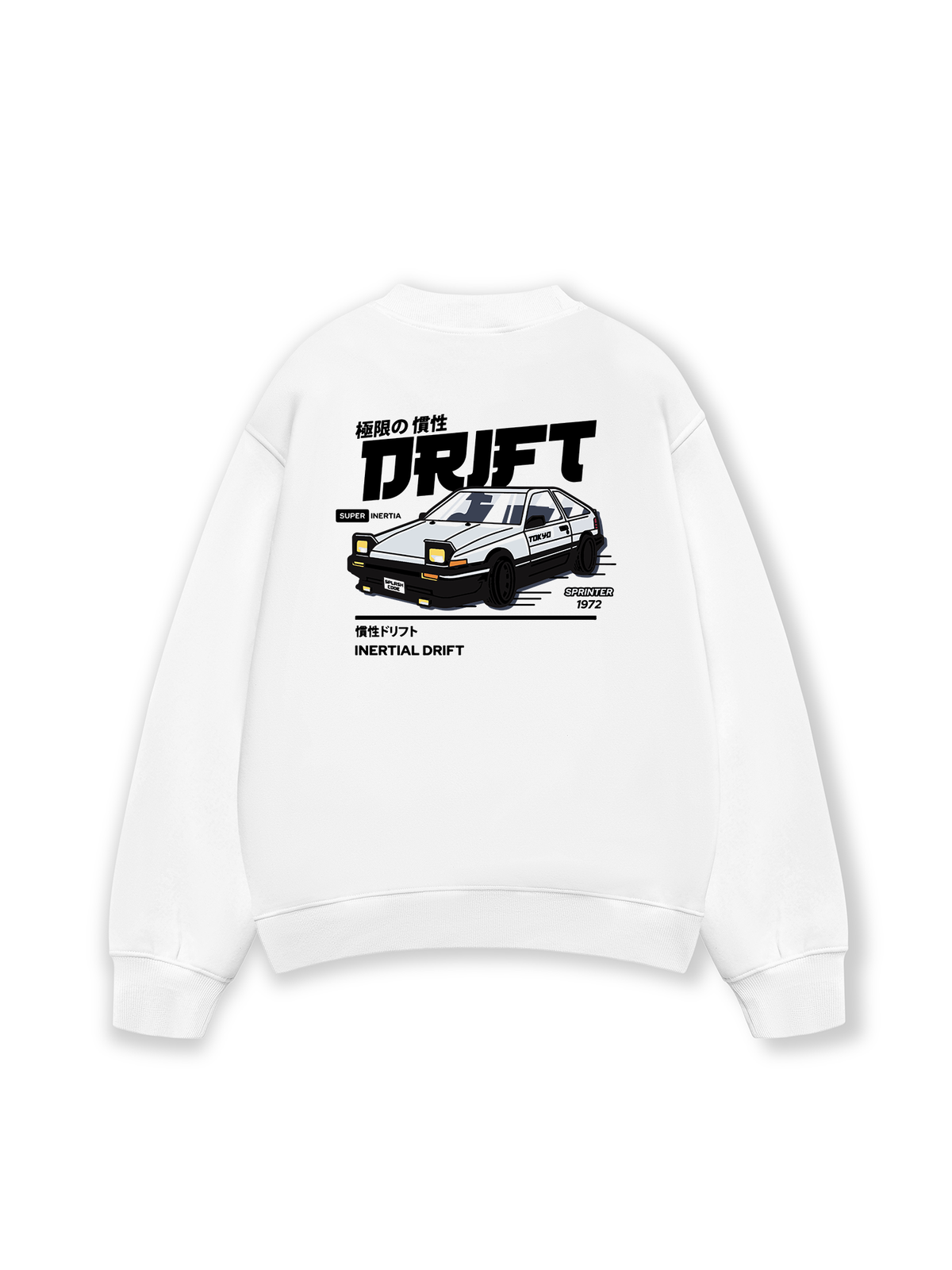 Áo Sweater Nỉ Hai Da Car Drift