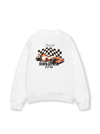 Áo Sweater Nỉ Hai Da Car Born To Risk Win