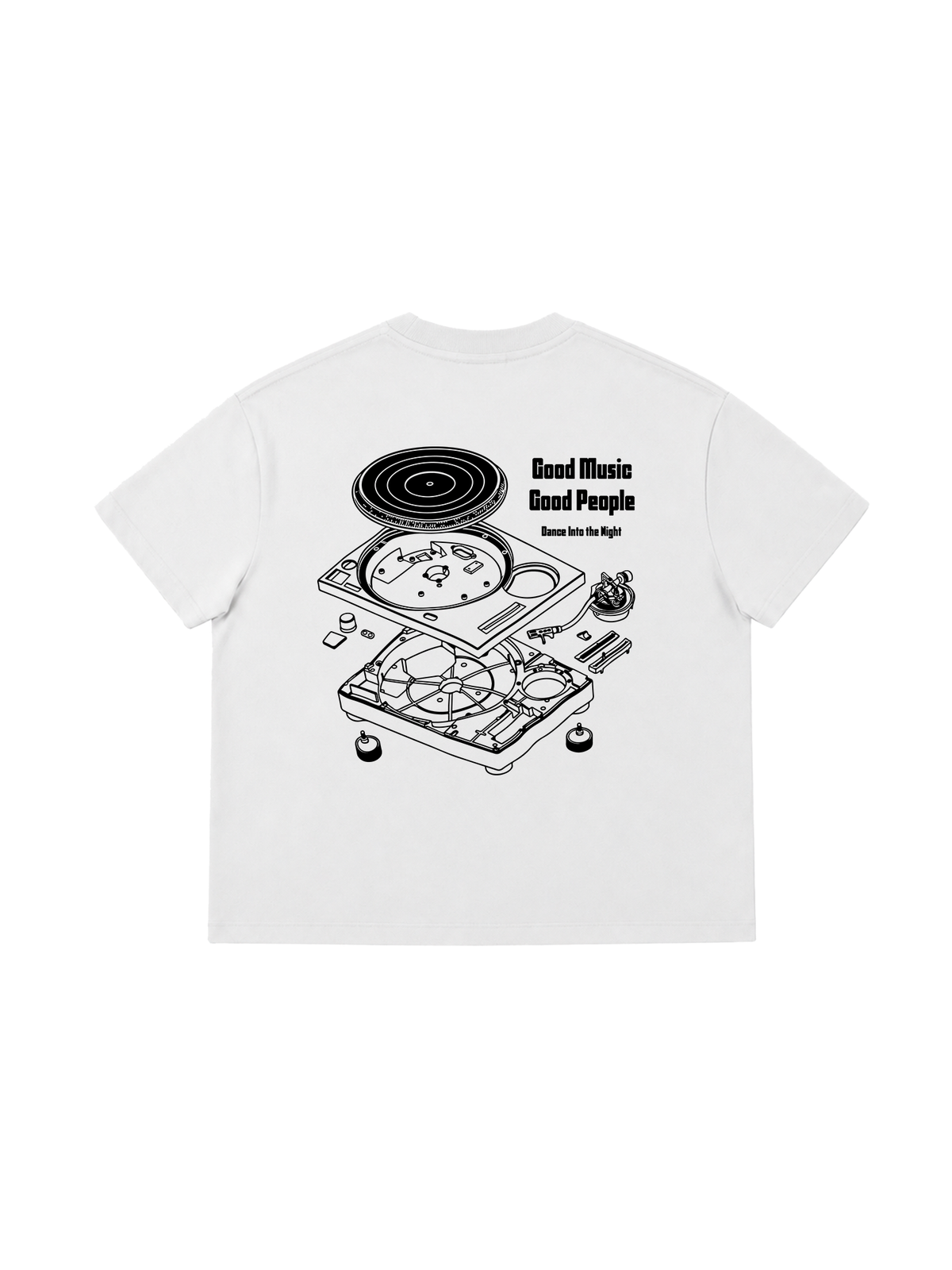 Áo Thun Boxy Good Music Good People