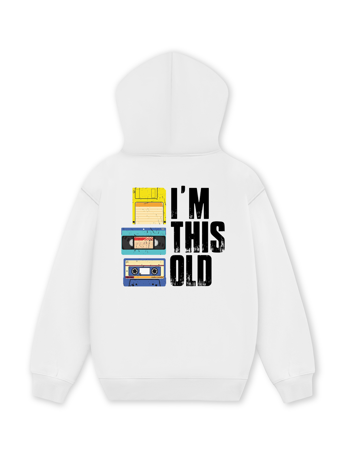 Áo Hoodie Nỉ Hai Da I'm This Old