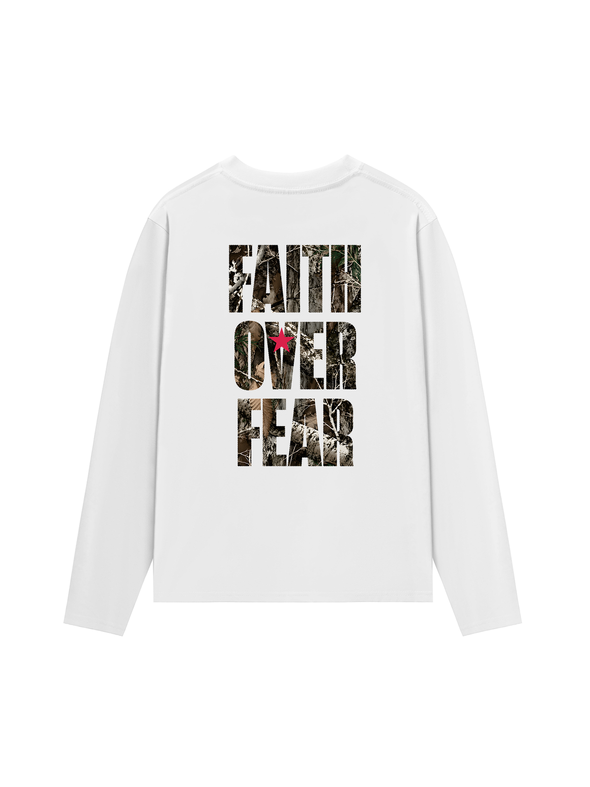 Áo Thun Dài Tay Faith Over Fear