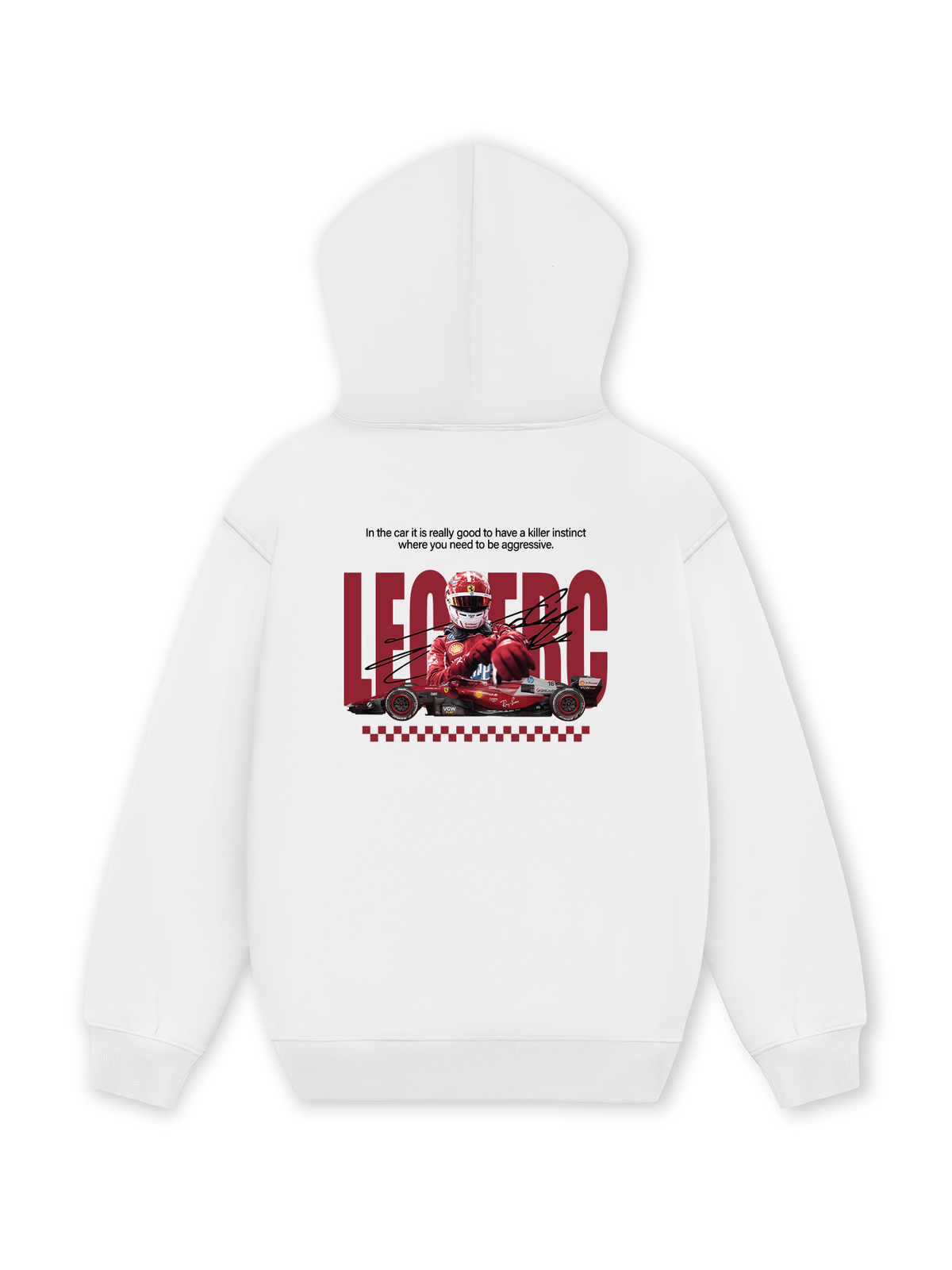 Áo Hoodie Nỉ Hai Da Car Leclerc