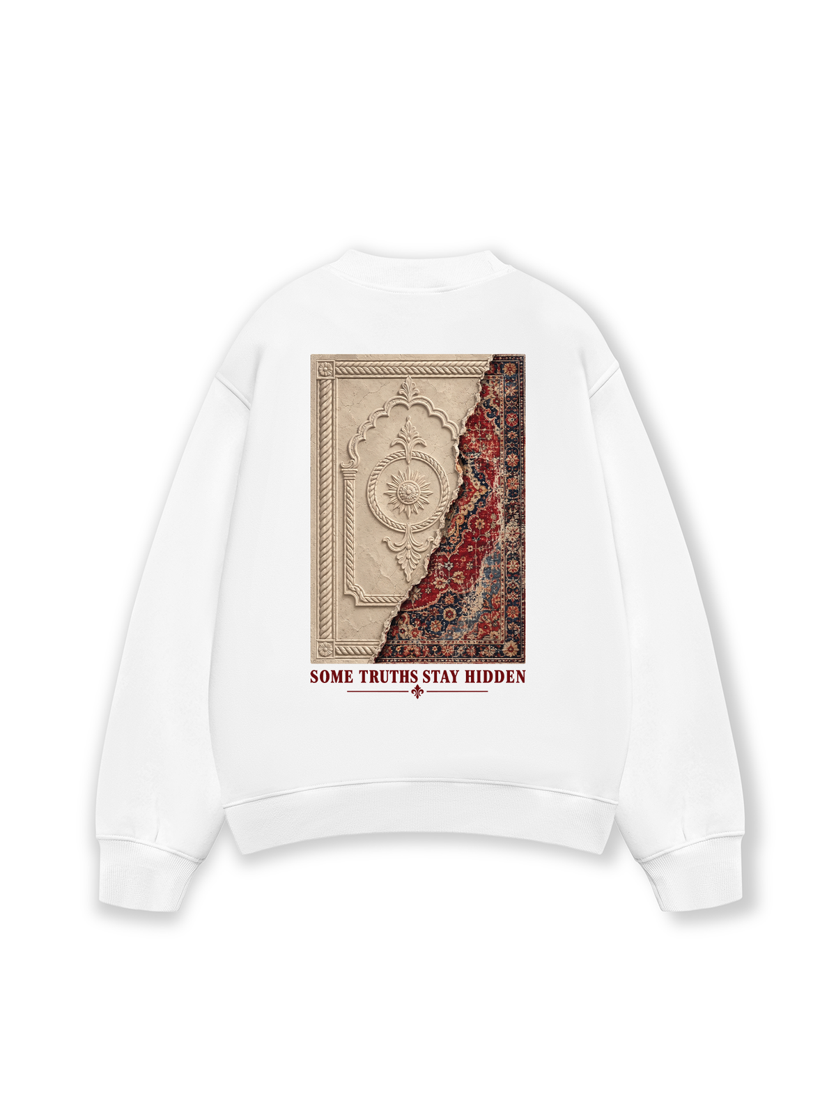 Áo Sweater Nỉ Hai Da Some Truths Stay Hidden