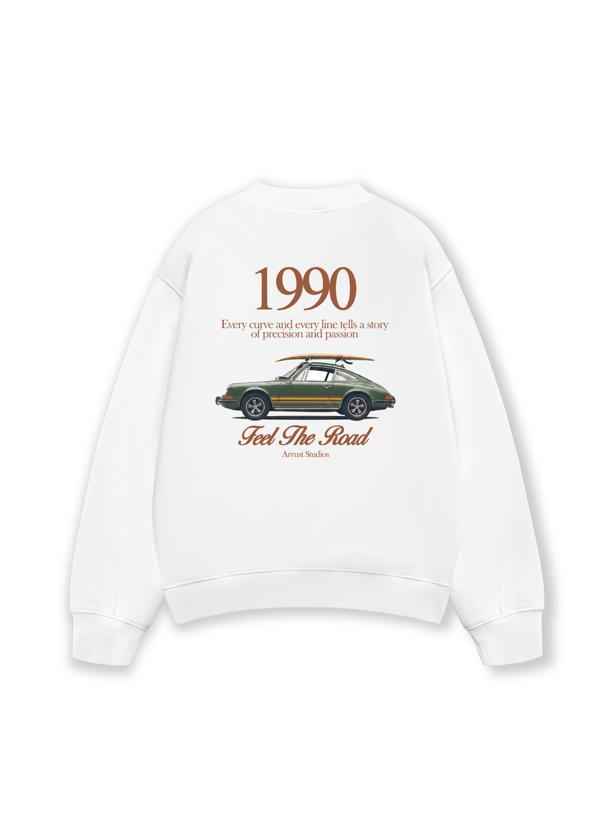 Áo Sweater Nỉ Hai Da Car Feel The Road