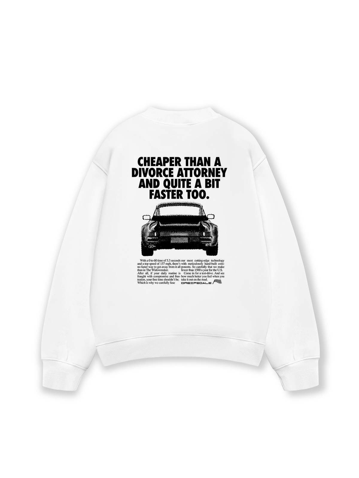Áo Sweater Nỉ Hai Da Car Drei Pedale