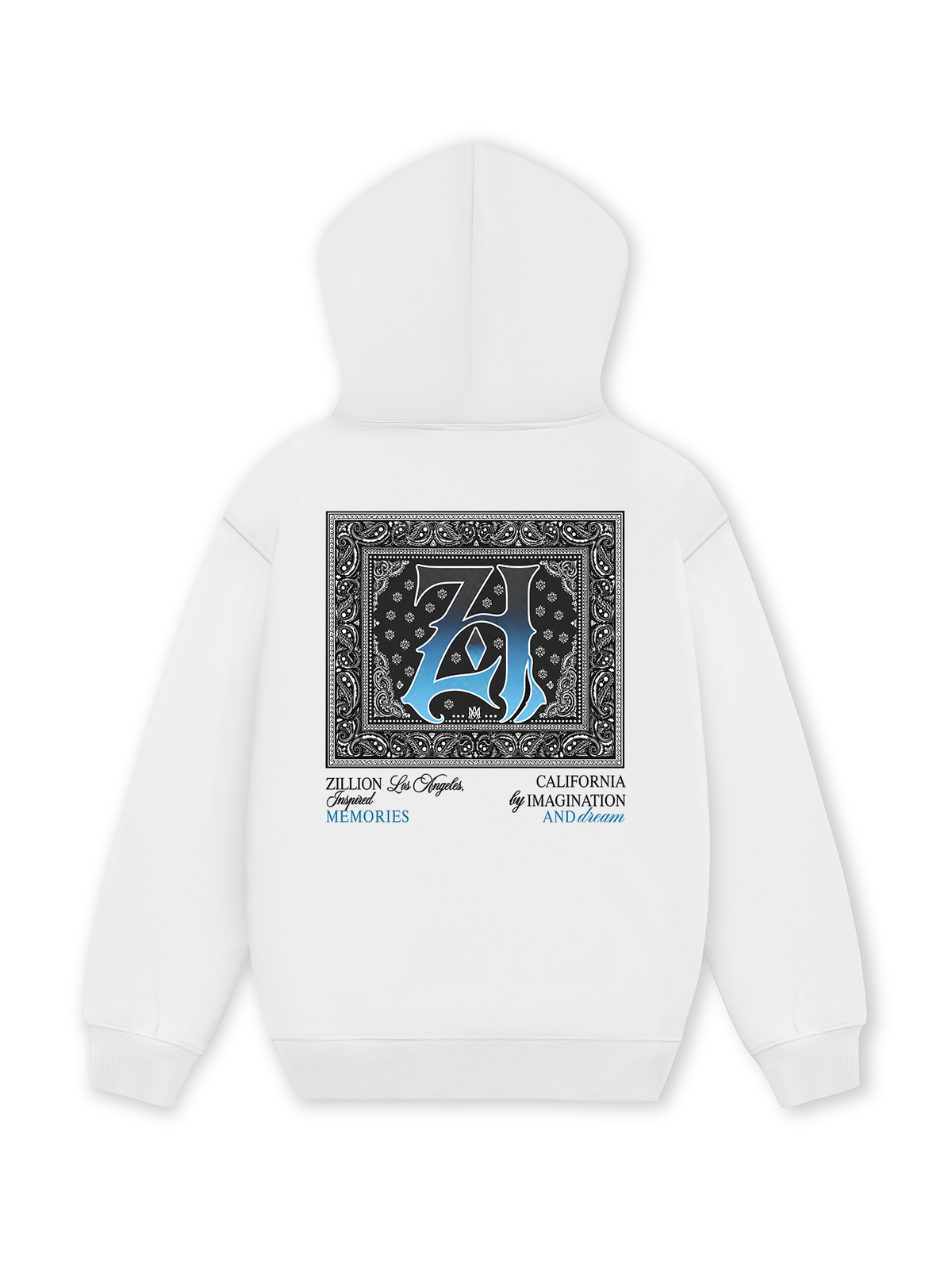 Áo Hoodie Nỉ Hai Da Hidden Meaning Zillion Black Blue Bandana