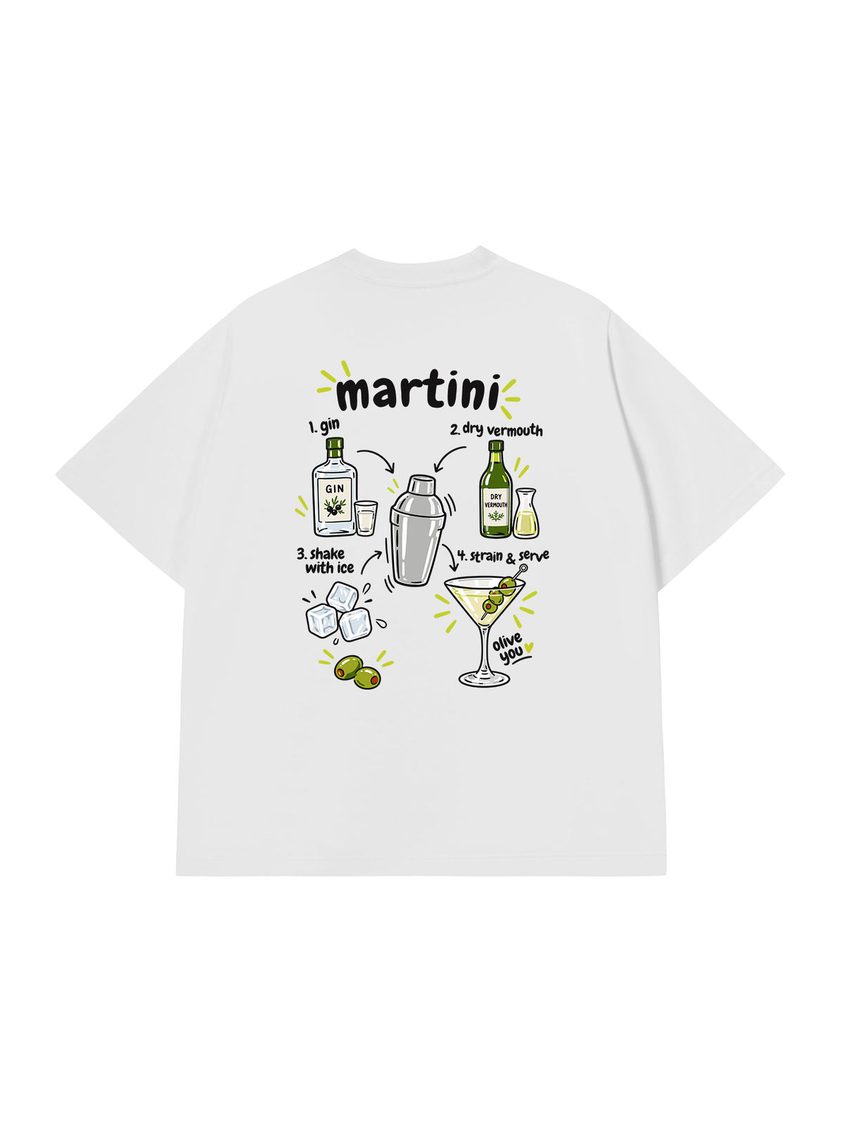 Áo Thun Relaxed Fit Martini Olive You