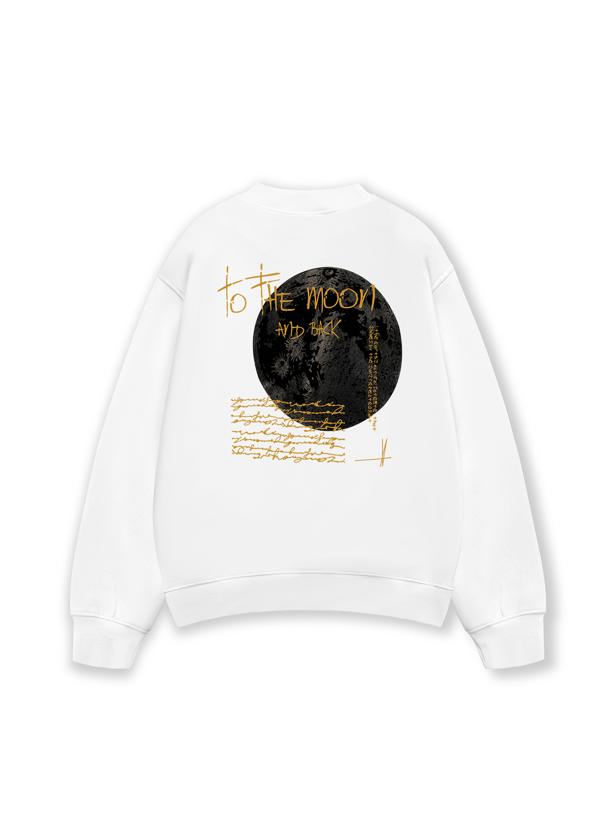 Áo Sweater Nỉ Hai Da  To The Moon