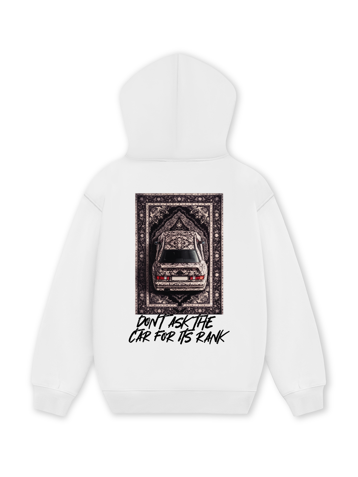Áo Hoodie Nỉ Hai Da Don't Ask The Car For Its Rank