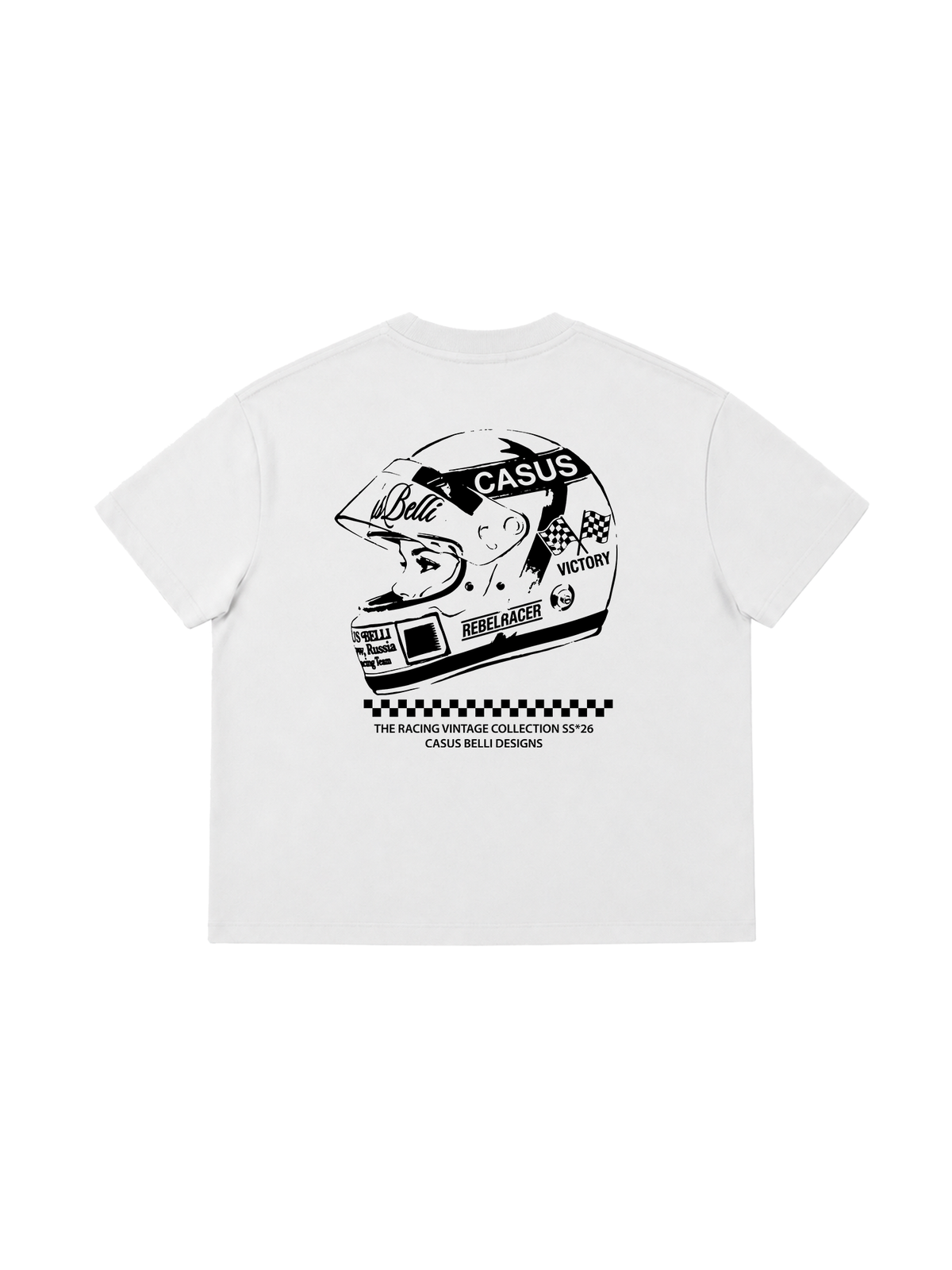Áo Thun Boxy Car Racing Vibes