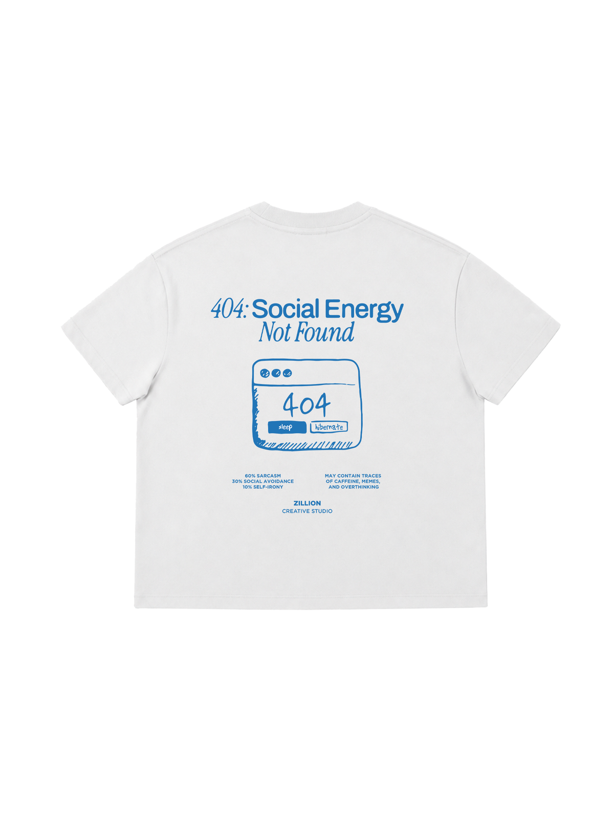 Áo Thun Boxy Social Energy Not Found