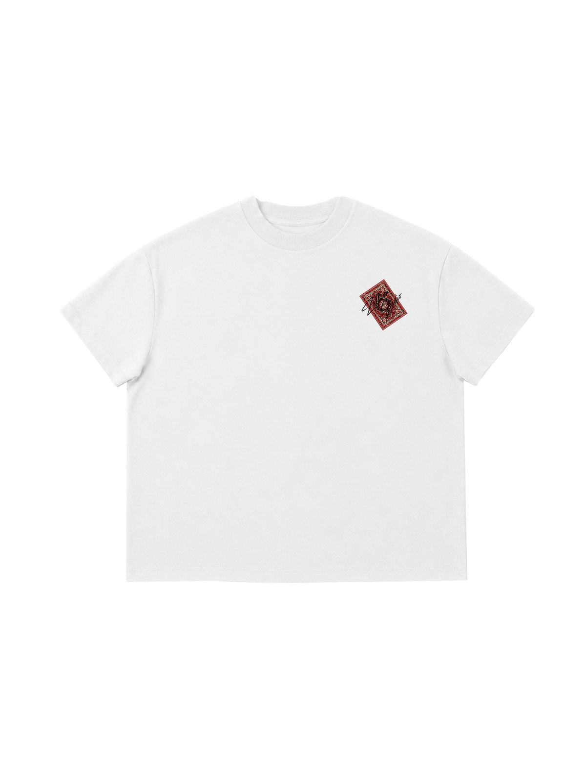 Áo Thun Boxy Hidden Meaning Zillion Red Bandana