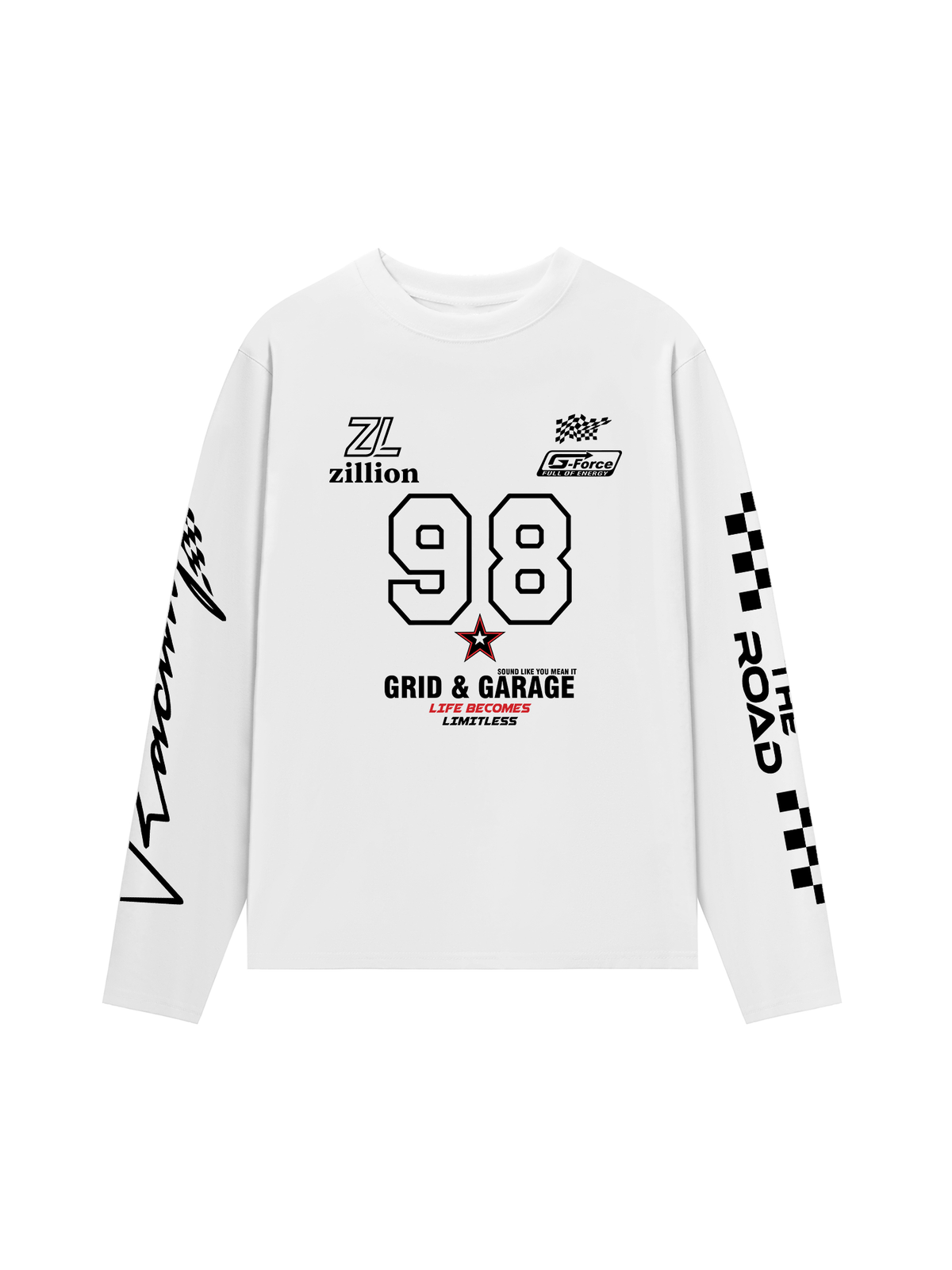 Áo Thun Dài Tay 98 Grid & Garage