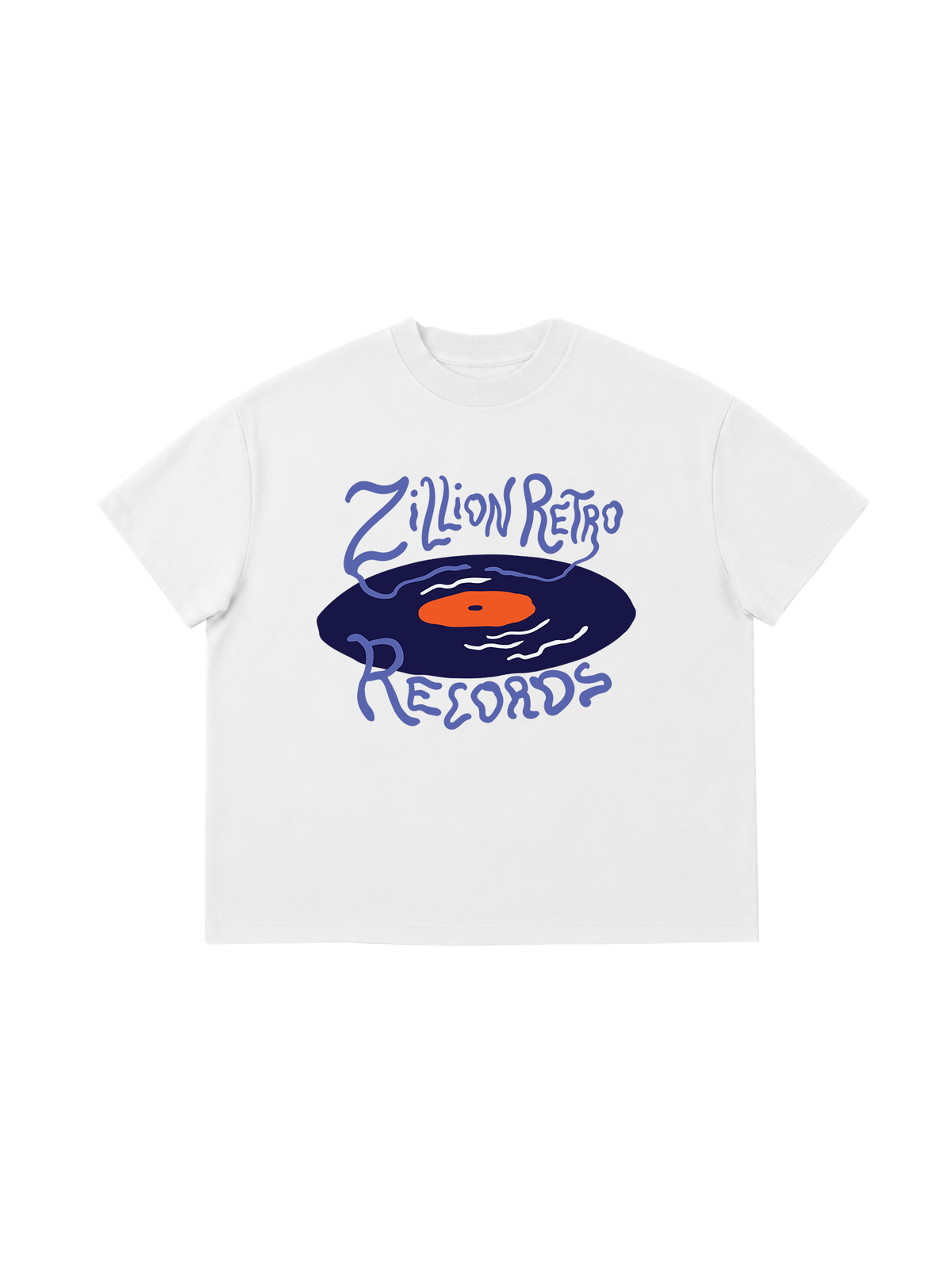 Áo Thun Boxy Zillion Retro Records
