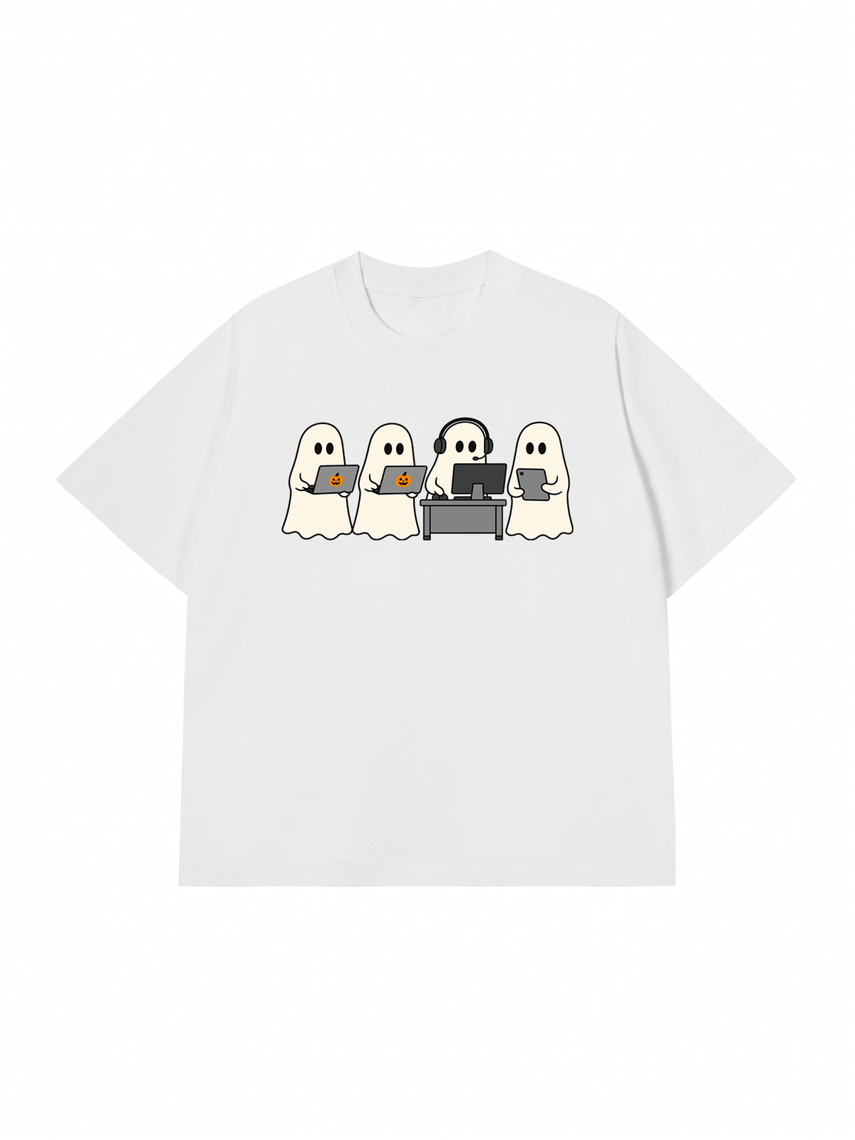 Áo Thun Relaxed Fit Ghost Office Squad