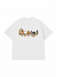 Áo Thun Relaxed Fit Halloween Birds Lineup
