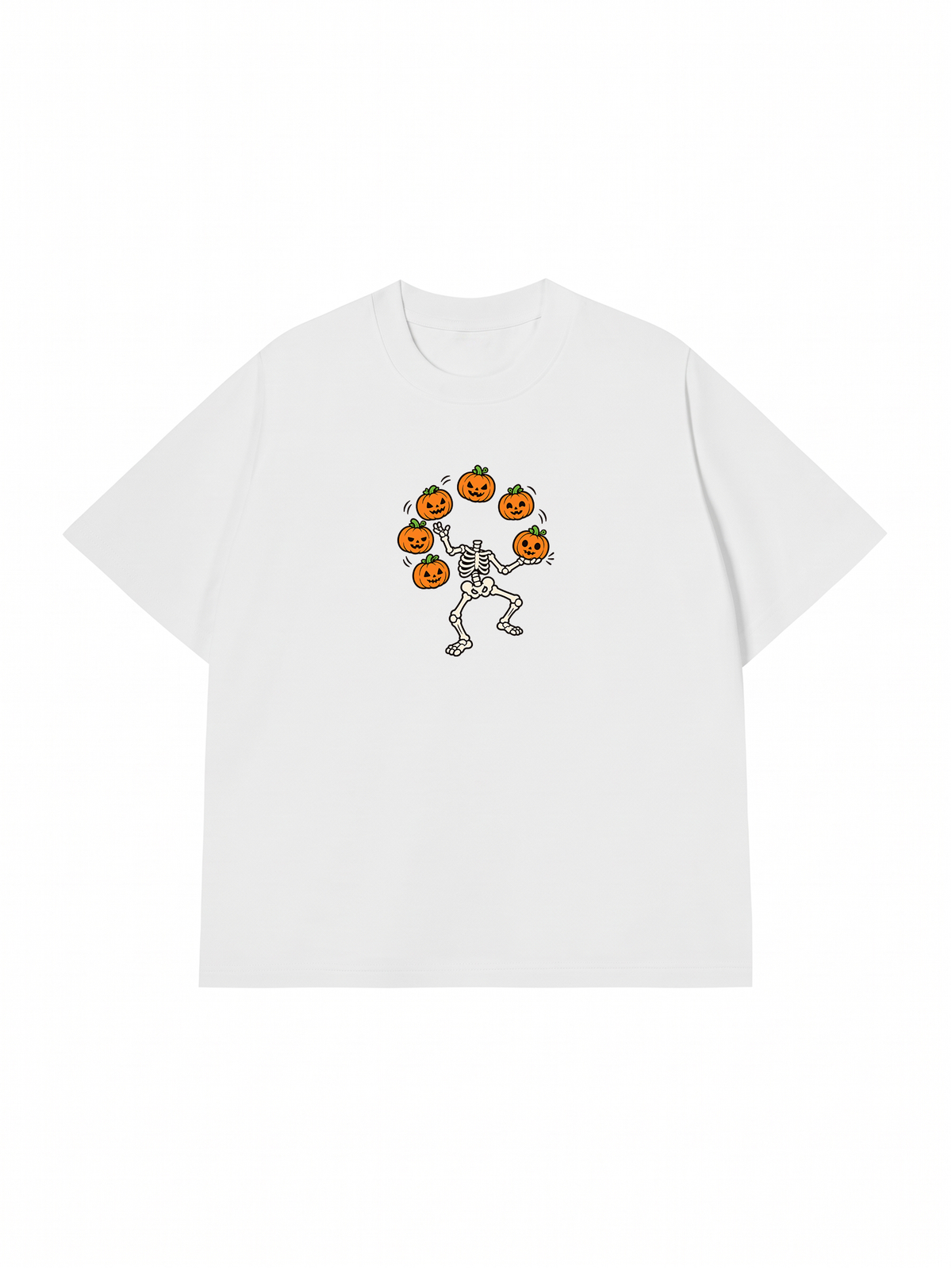 Áo Thun Relaxed Fit Pumpkin Juggler Skull