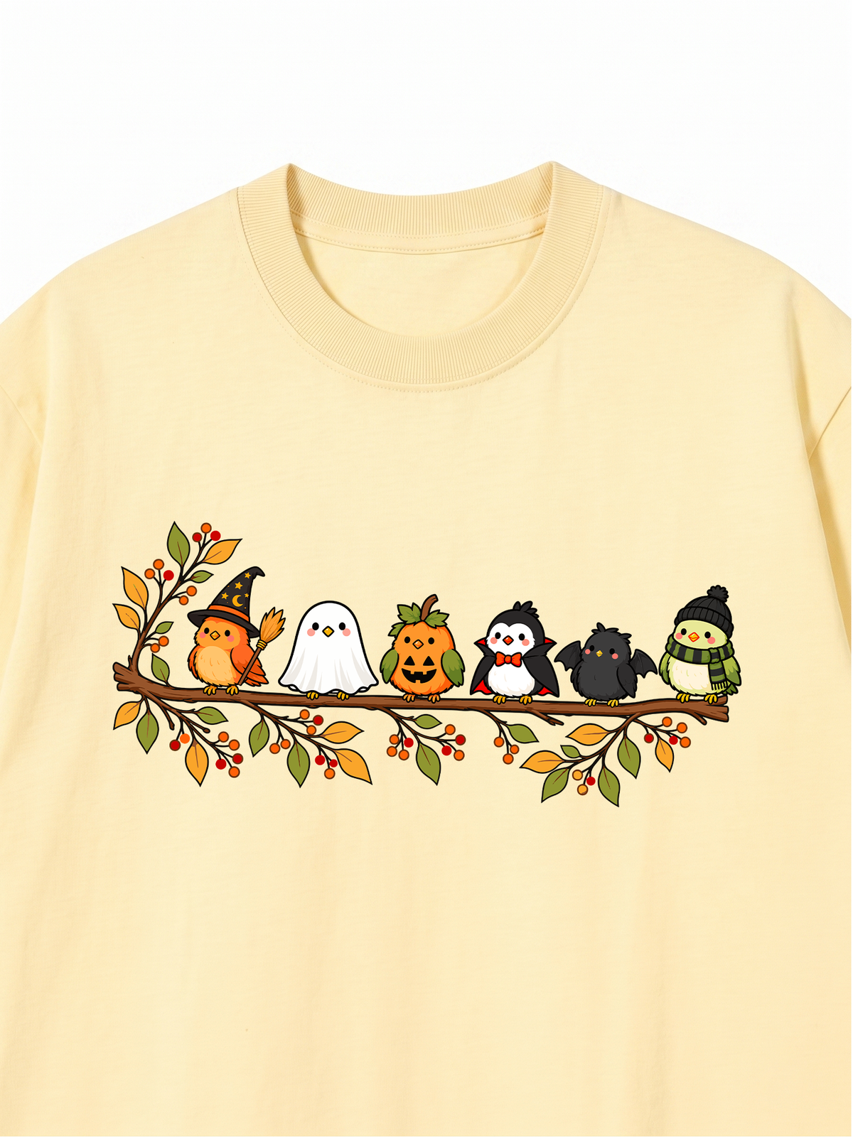 Áo Thun Relaxed Fit Halloween Birds Lineup