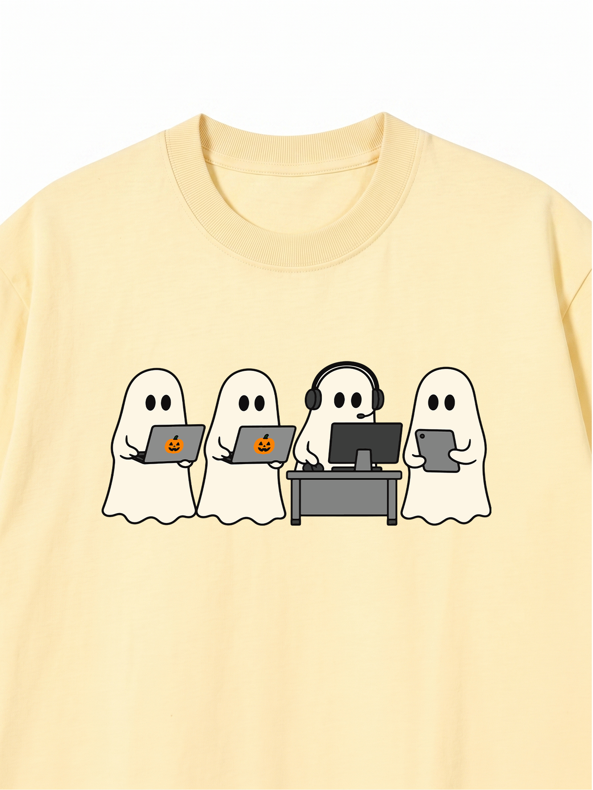 Áo Thun Relaxed Fit Ghost Office Squad