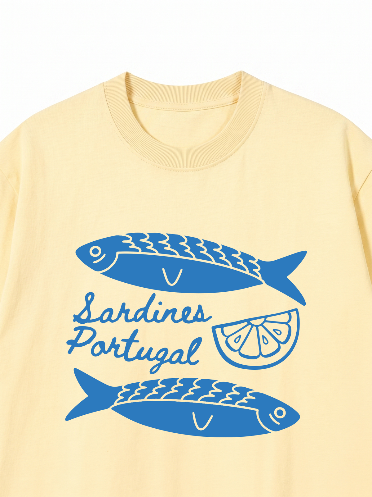 Áo Thun Relaxed Fit Blue Sardine