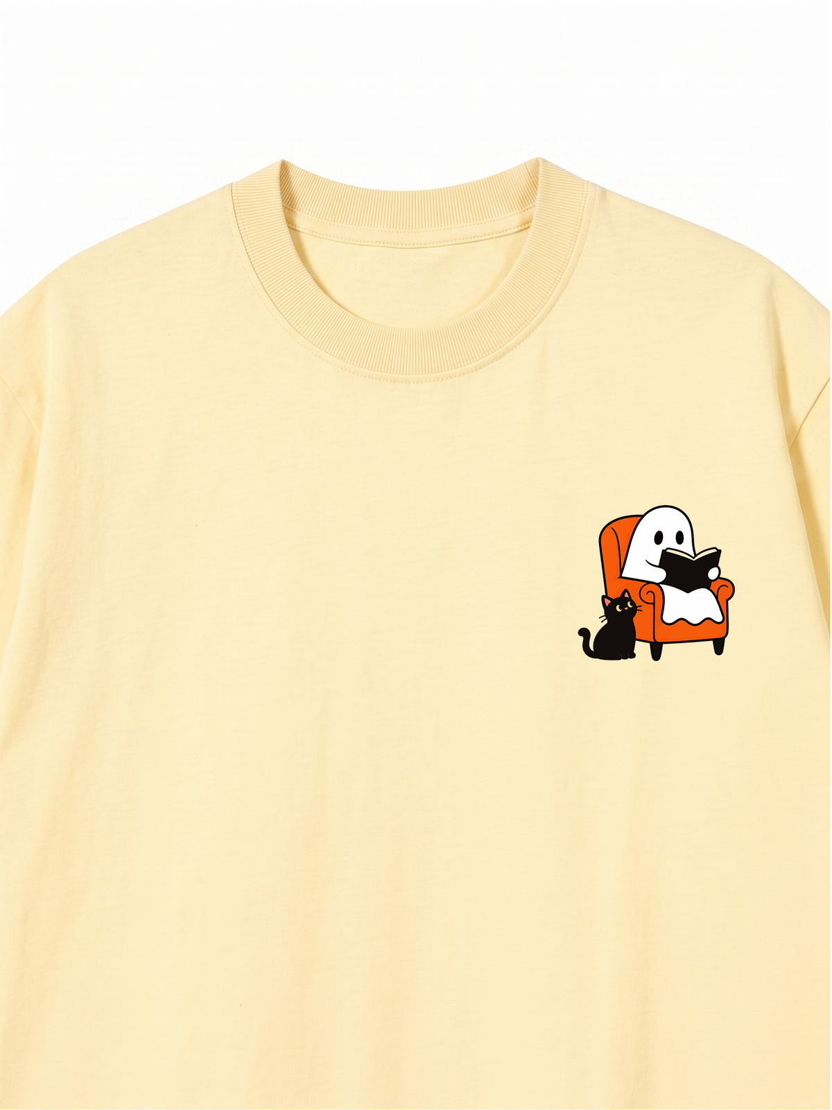 Áo Thun Relaxed Fit Ghost & Black Cat