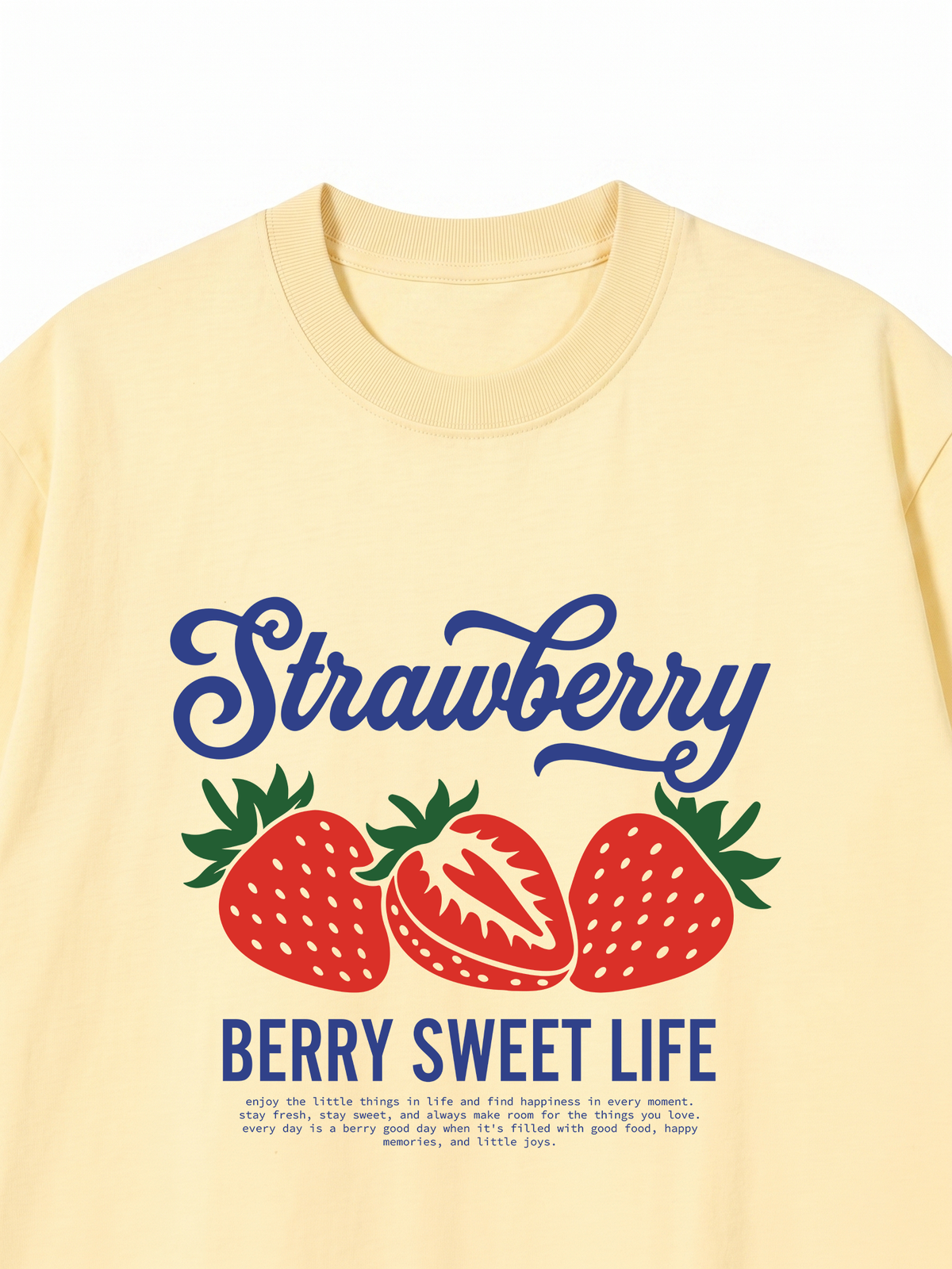 Áo Thun Relaxed Fit BERRY SWEET LIFE