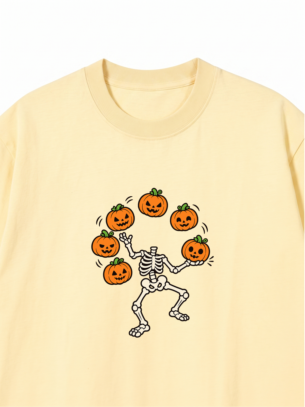 Áo Thun Relaxed Fit Pumpkin Juggler Skull