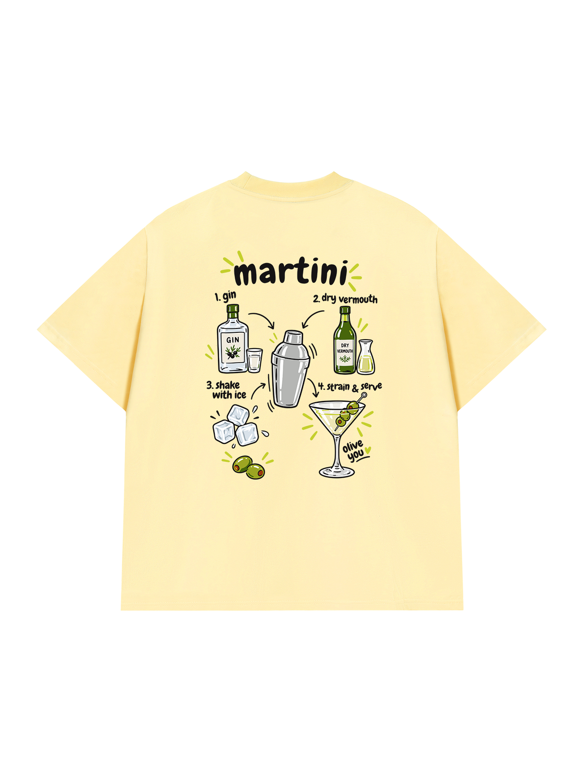 Áo Thun Relaxed Fit Martini Olive You