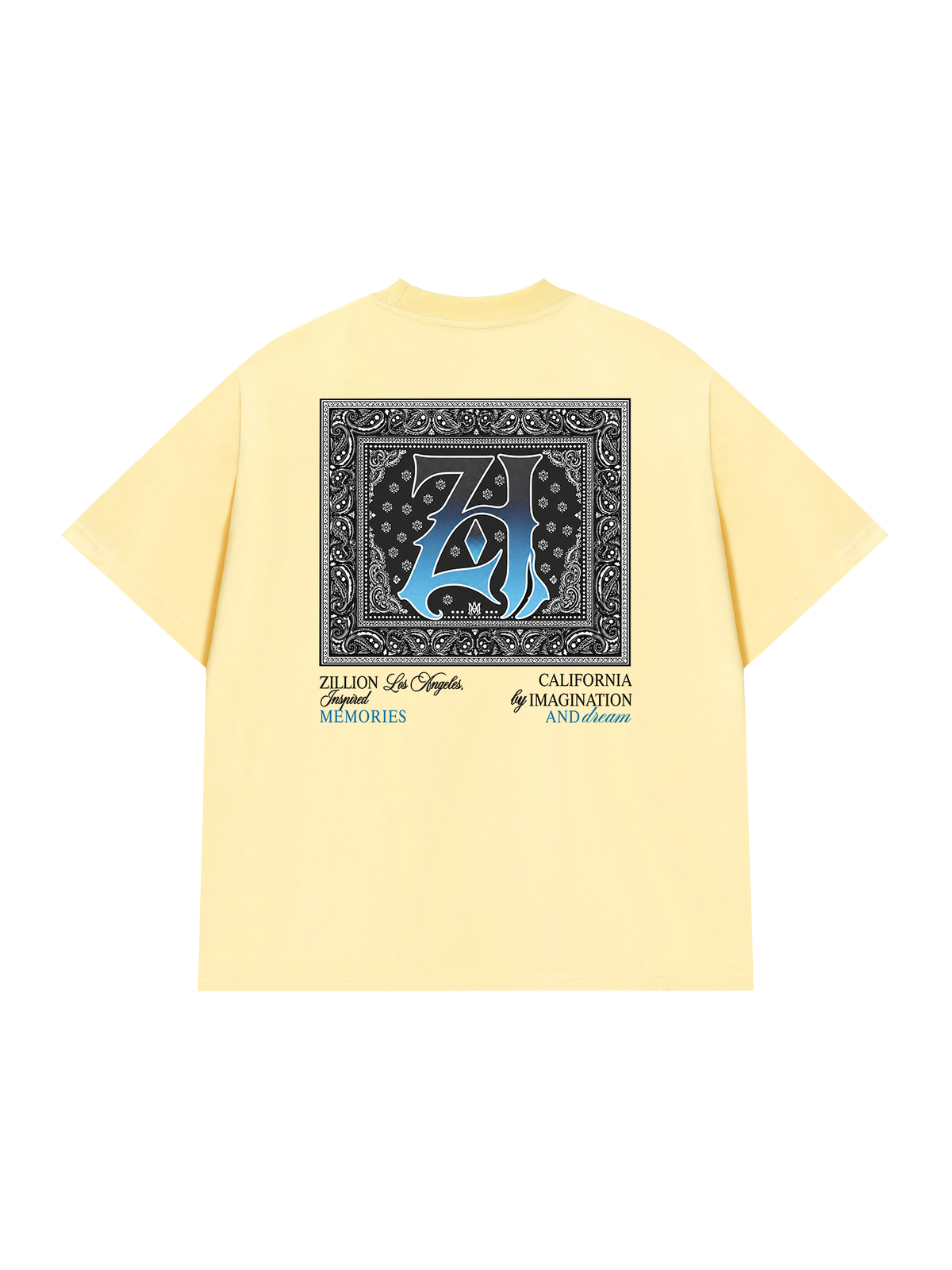 Áo Thun Relaxed Fit Hidden Meaning Zillion Black Blue Bandana