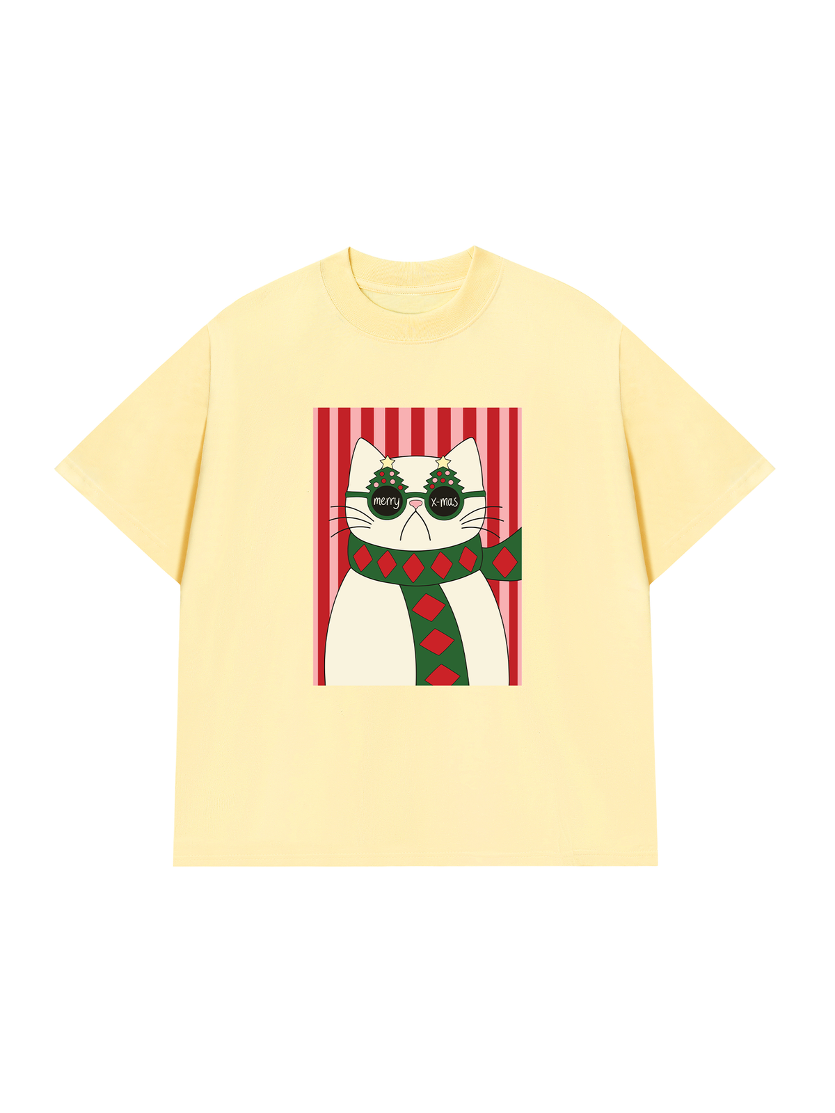 Áo Thun Relaxed Fit Meowy Christmas