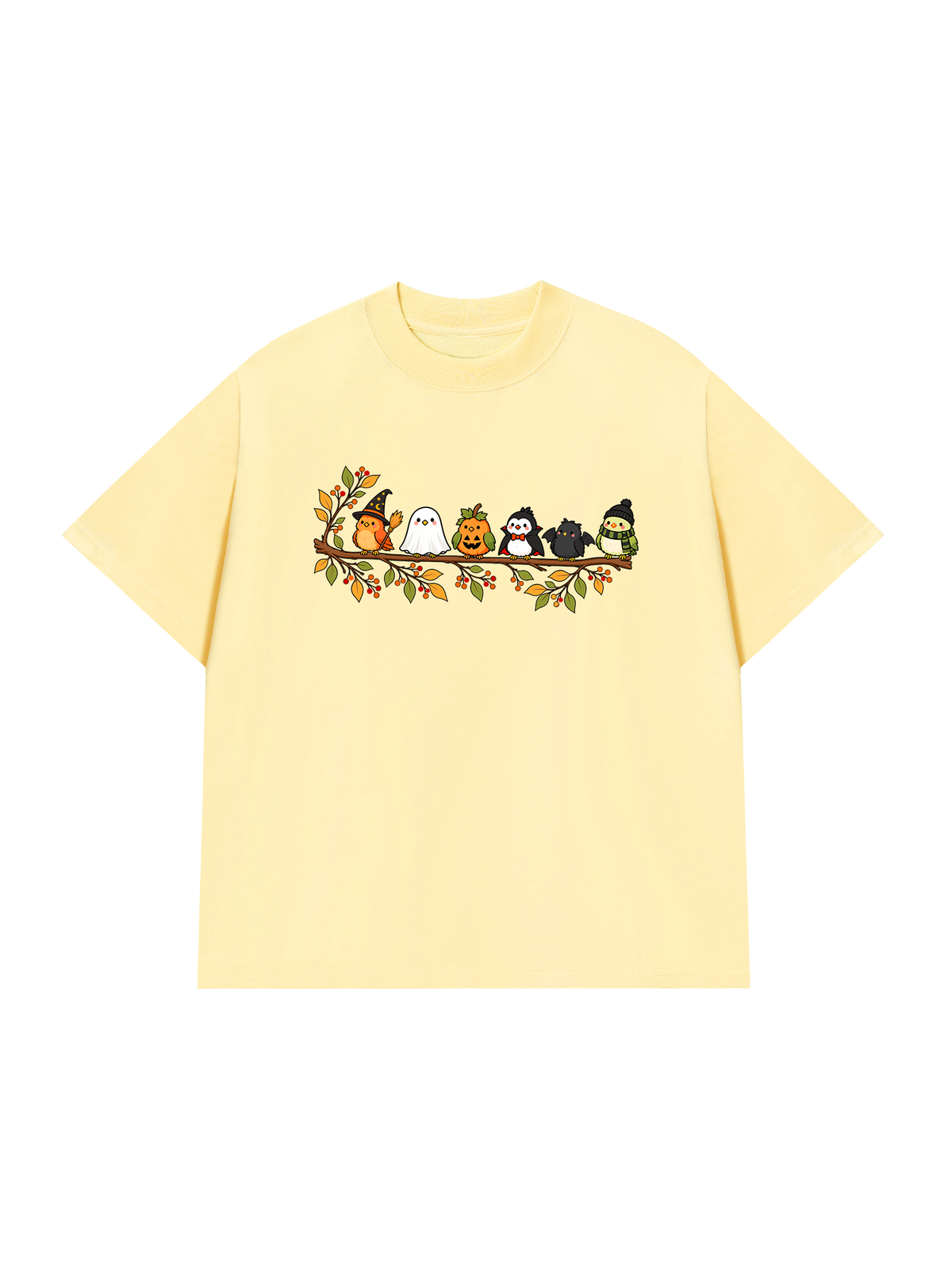 Áo Thun Relaxed Fit Halloween Birds Lineup