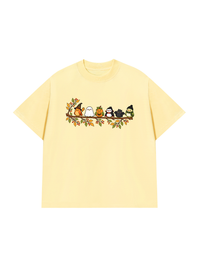 Áo Thun Relaxed Fit Halloween Birds Lineup