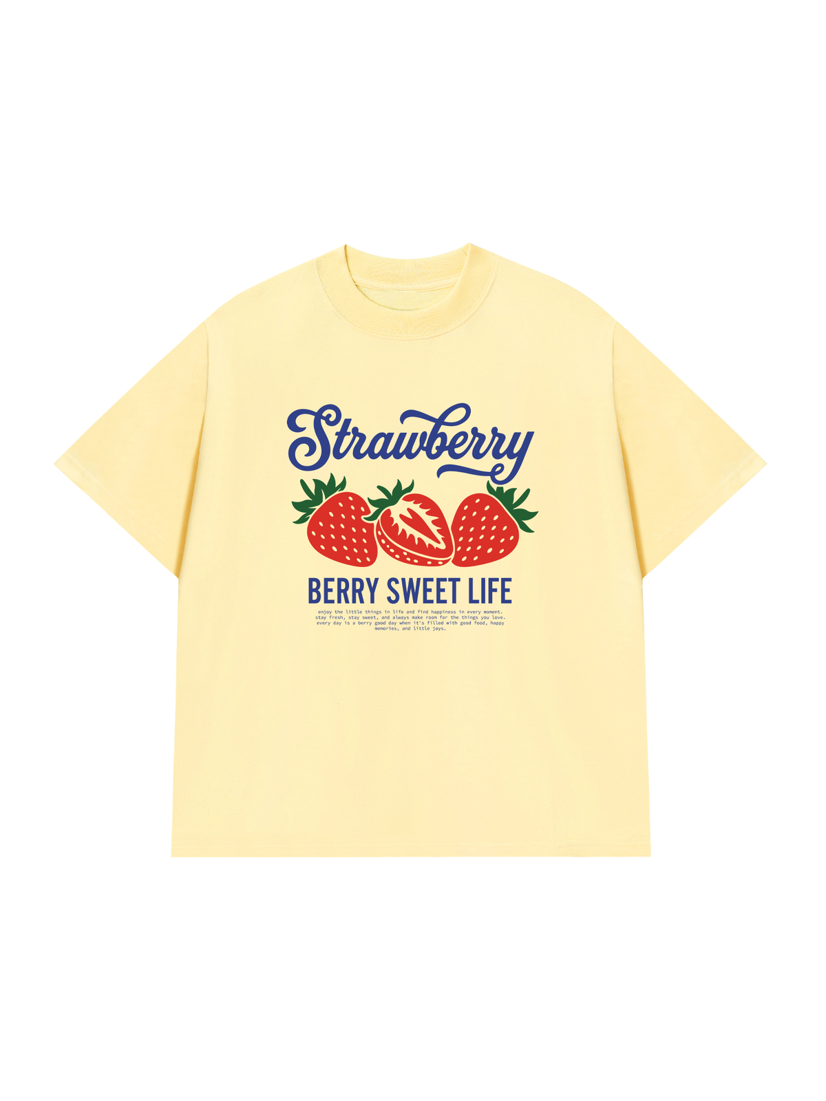 Áo Thun Relaxed Fit BERRY SWEET LIFE