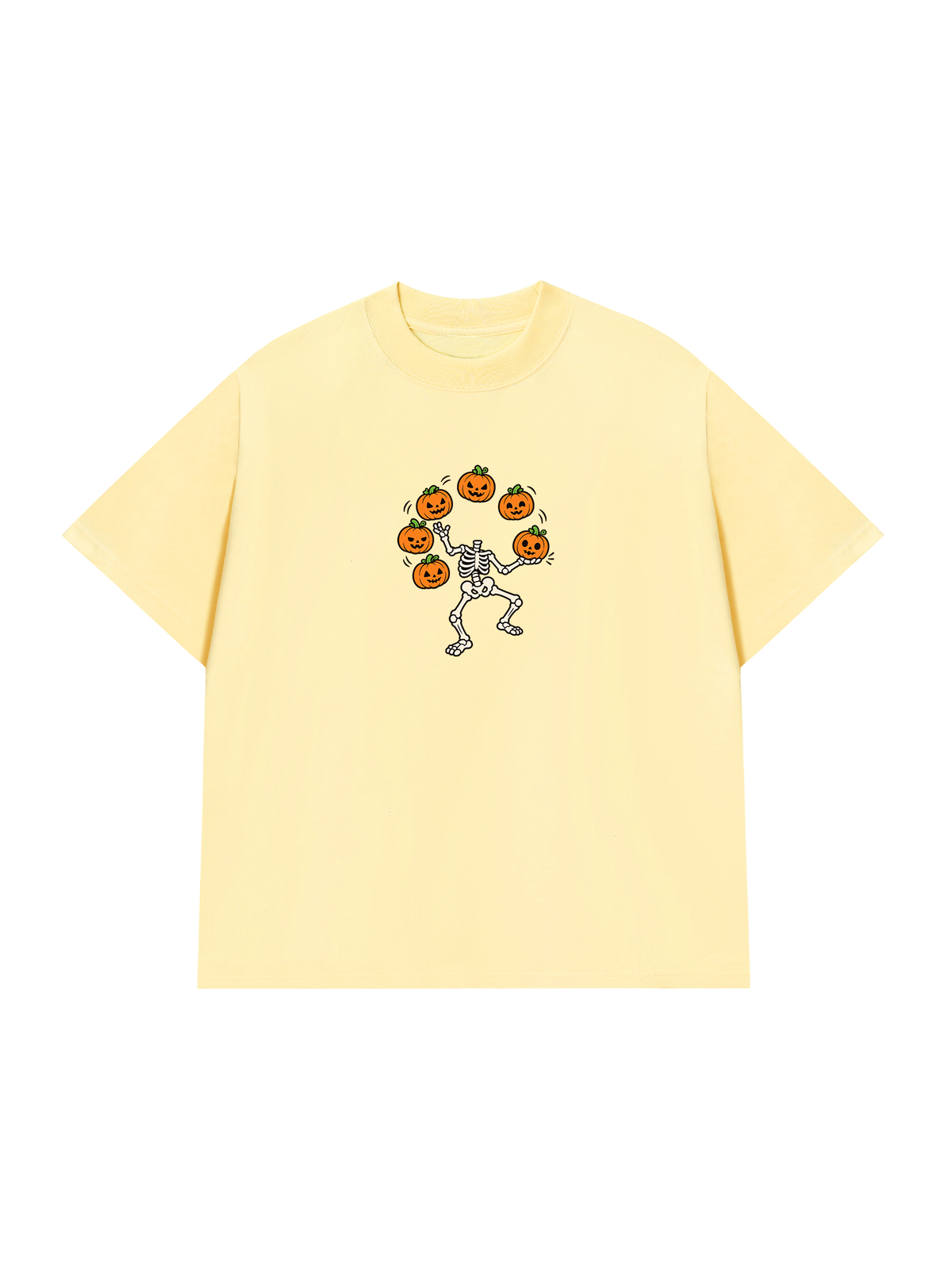 Áo Thun Relaxed Fit Pumpkin Juggler Skull