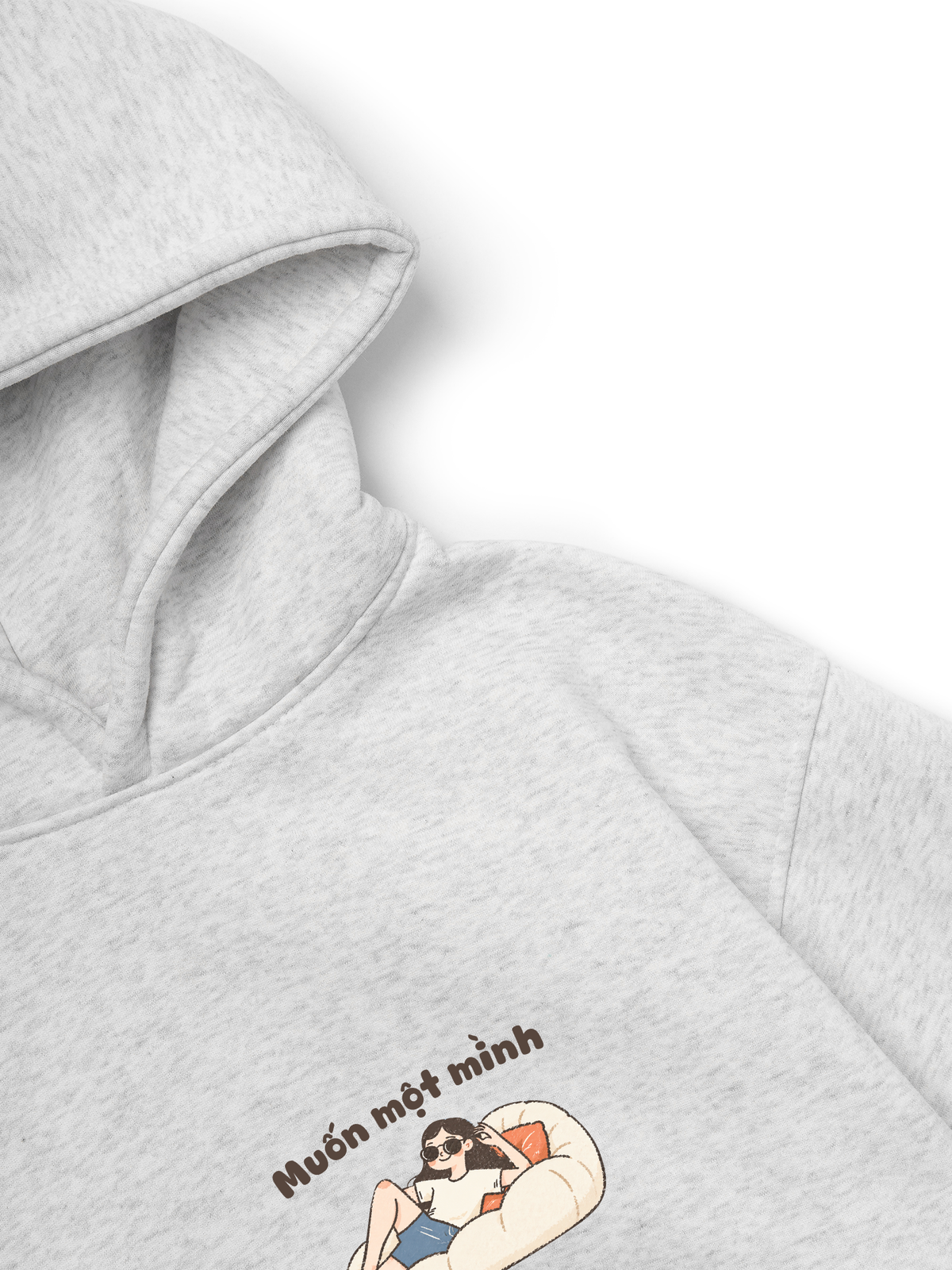 Áo Hoodie Nỉ Hai Da Muốn Một Mình